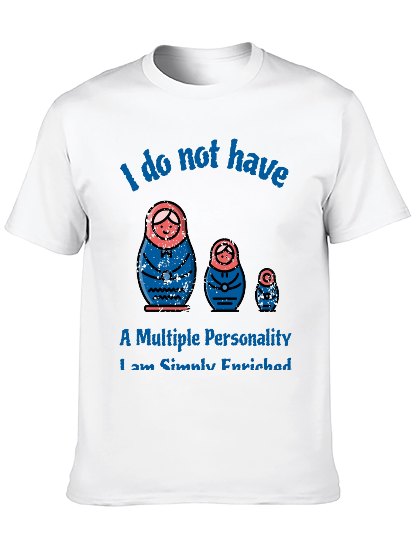 Matryoshka Doll Multiple Personality Graphic T-Shirt
