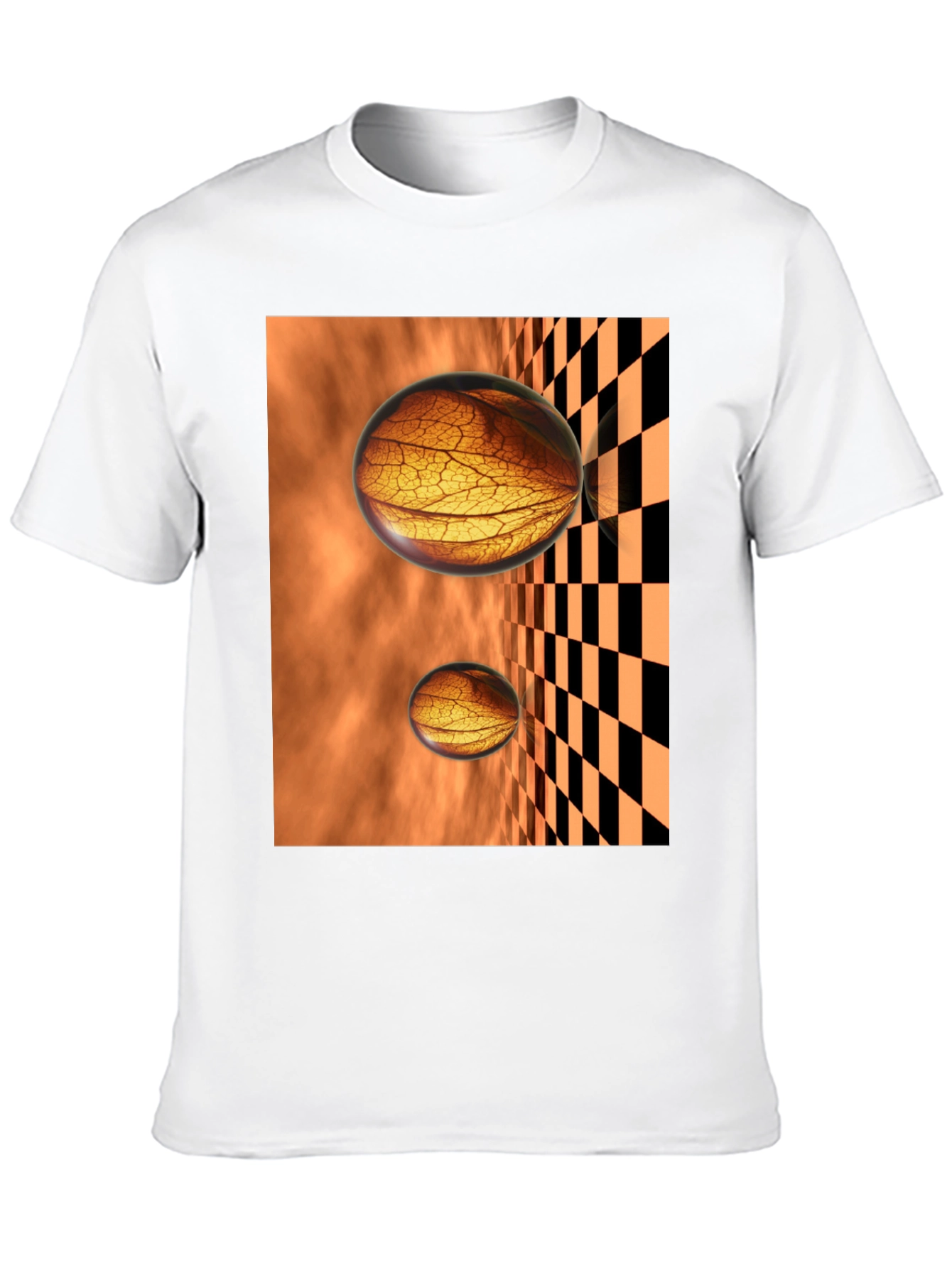 Abstract Sphere Graphic Tee - Black