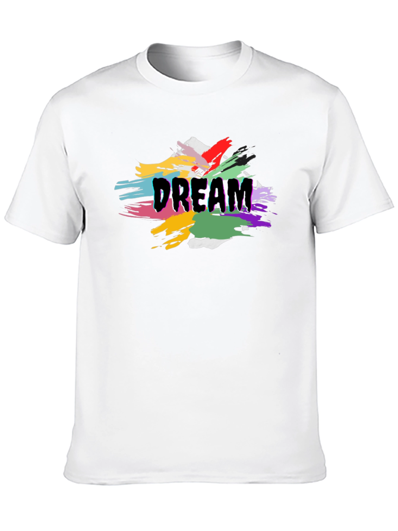 Dream Graphic Tee - Mens Black Cotton T-Shirt