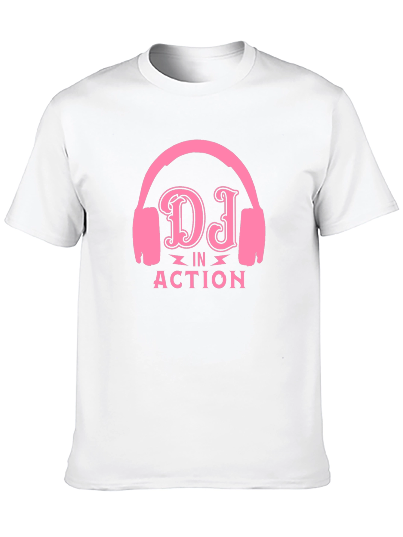 DJ in Action Graphic T-Shirt - Black Cotton Tee