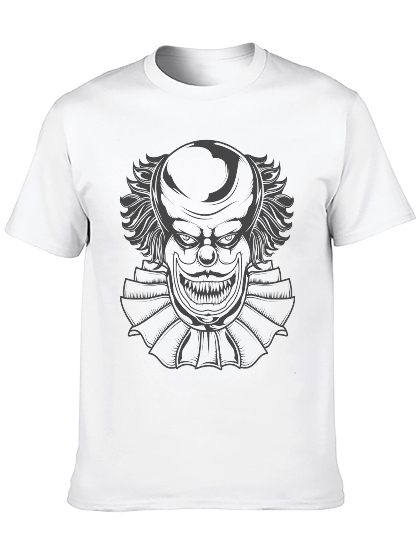 Mens Black T-Shirt with Clown Graphic