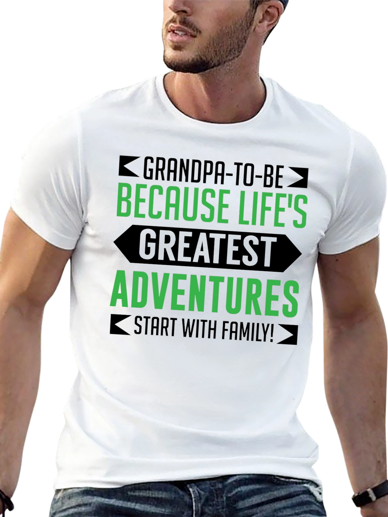 Grandpa-to-Be Graphic Tee - Family Adventure Shirt