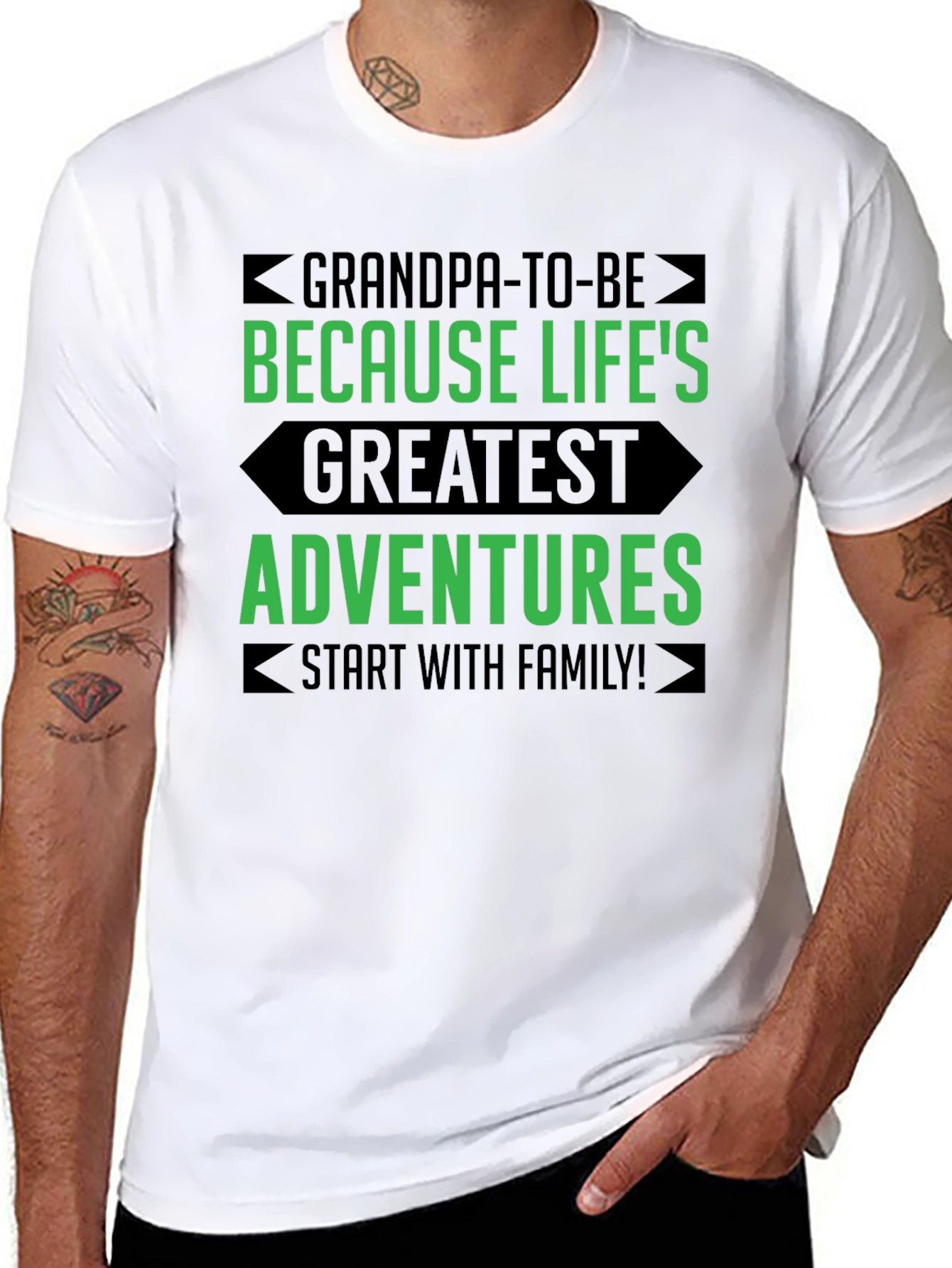 Grandpa-to-Be Graphic Tee - Family Adventure Shirt