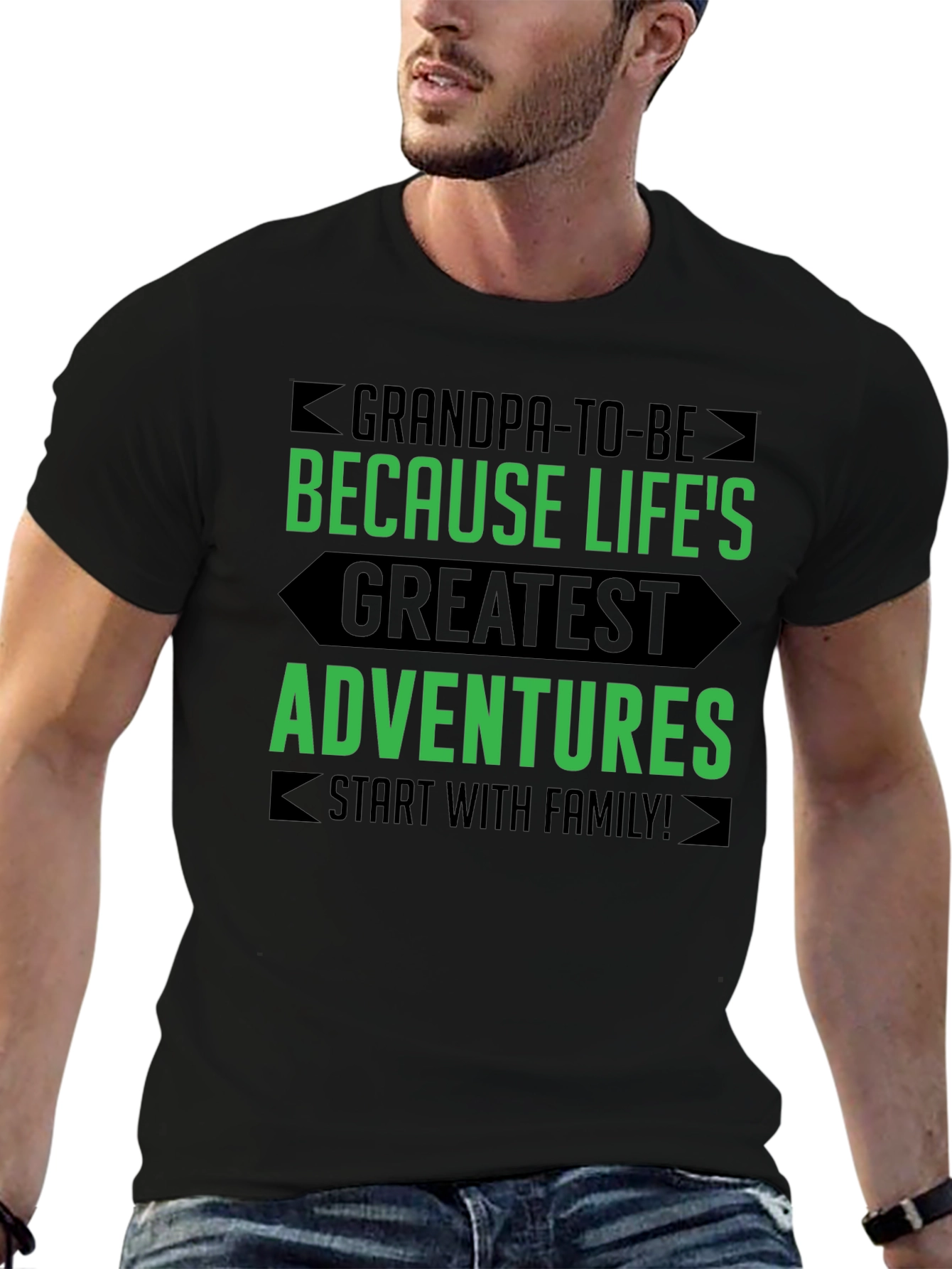 Grandpa-to-Be Graphic Tee - Family Adventure Shirt