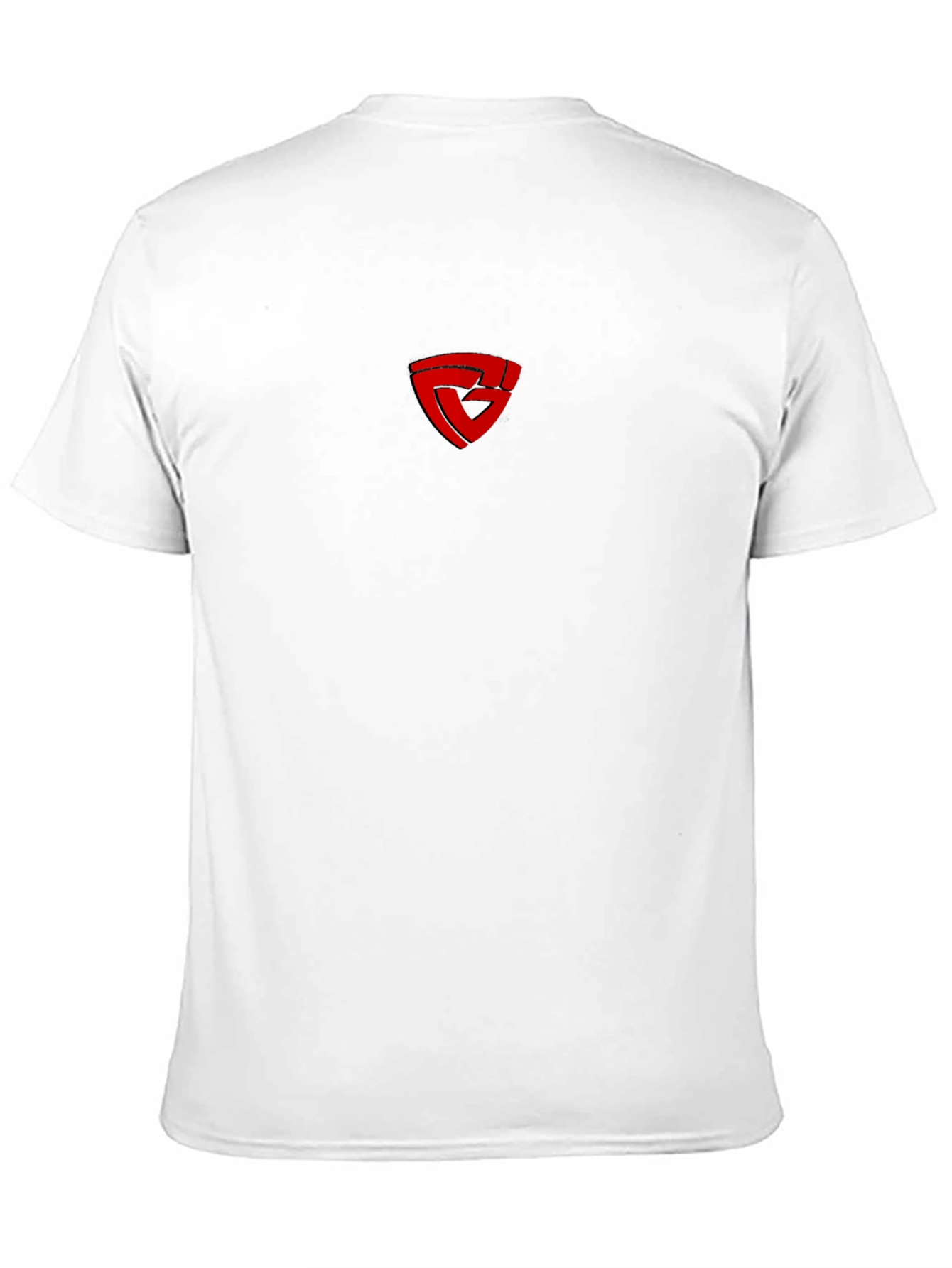Black T-Shirt with Red Shield Graphic