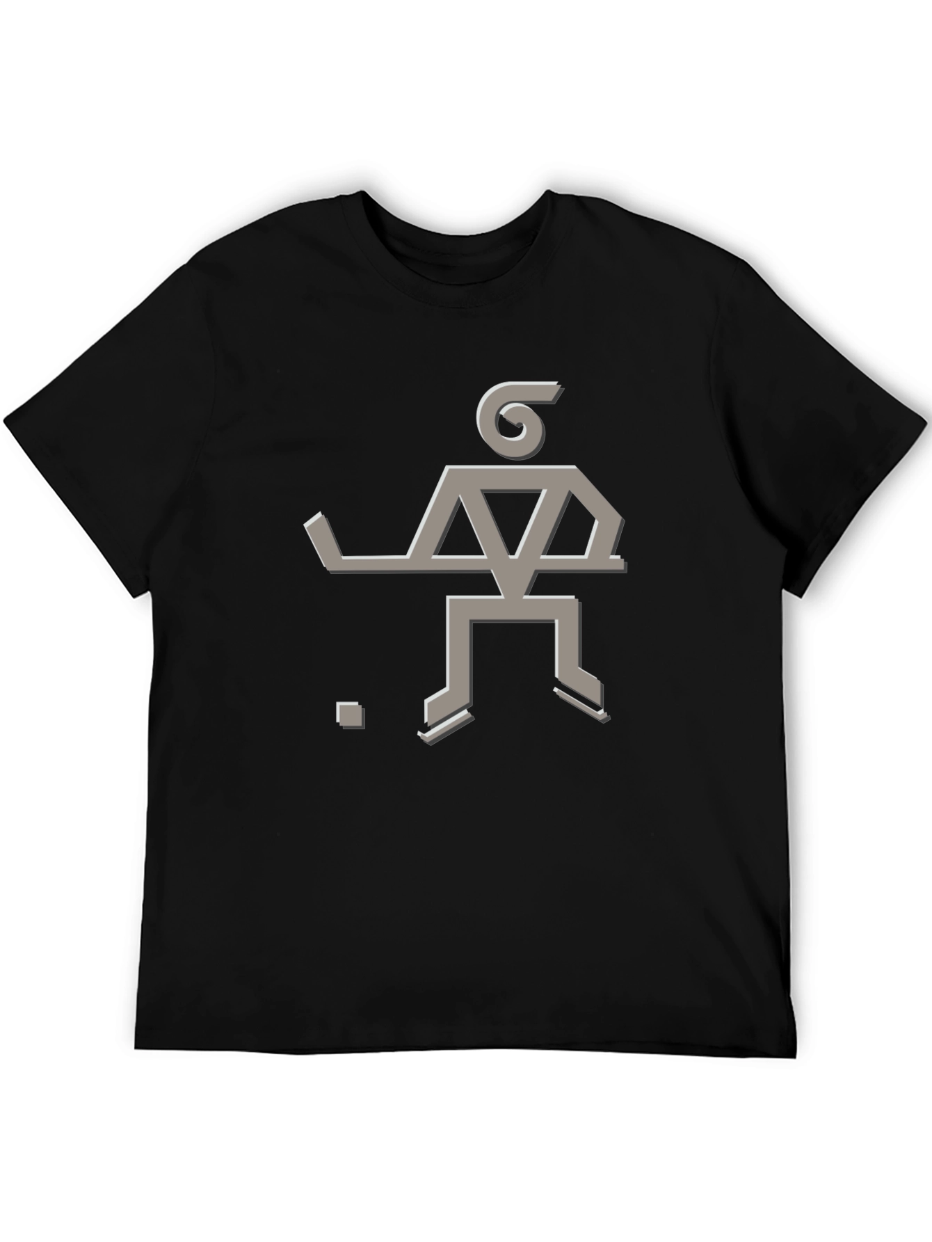 Hockey Player Graphic Tee - Cool Design Soft Cotton