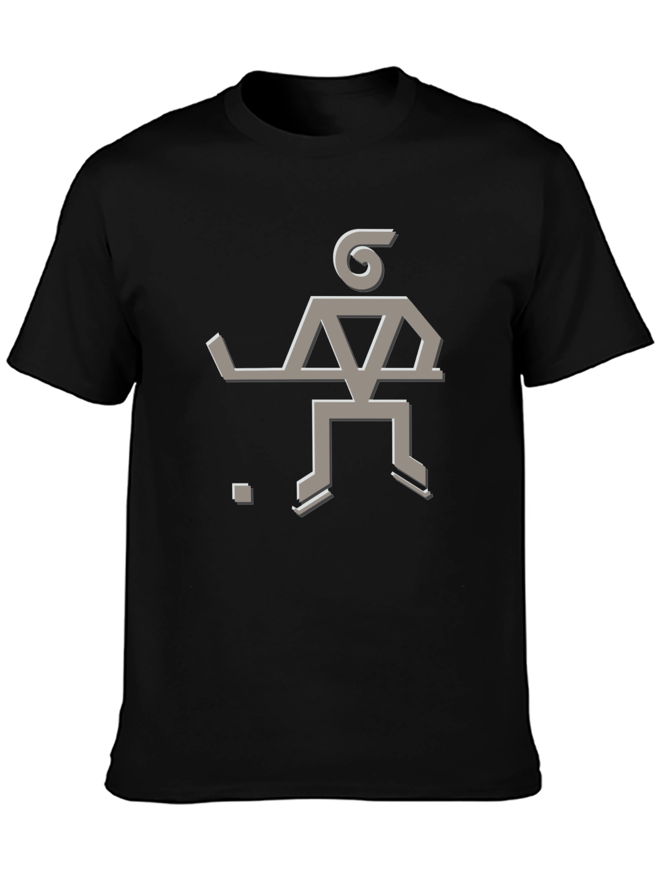 Hockey Player Graphic Tee - Cool Design Soft Cotton