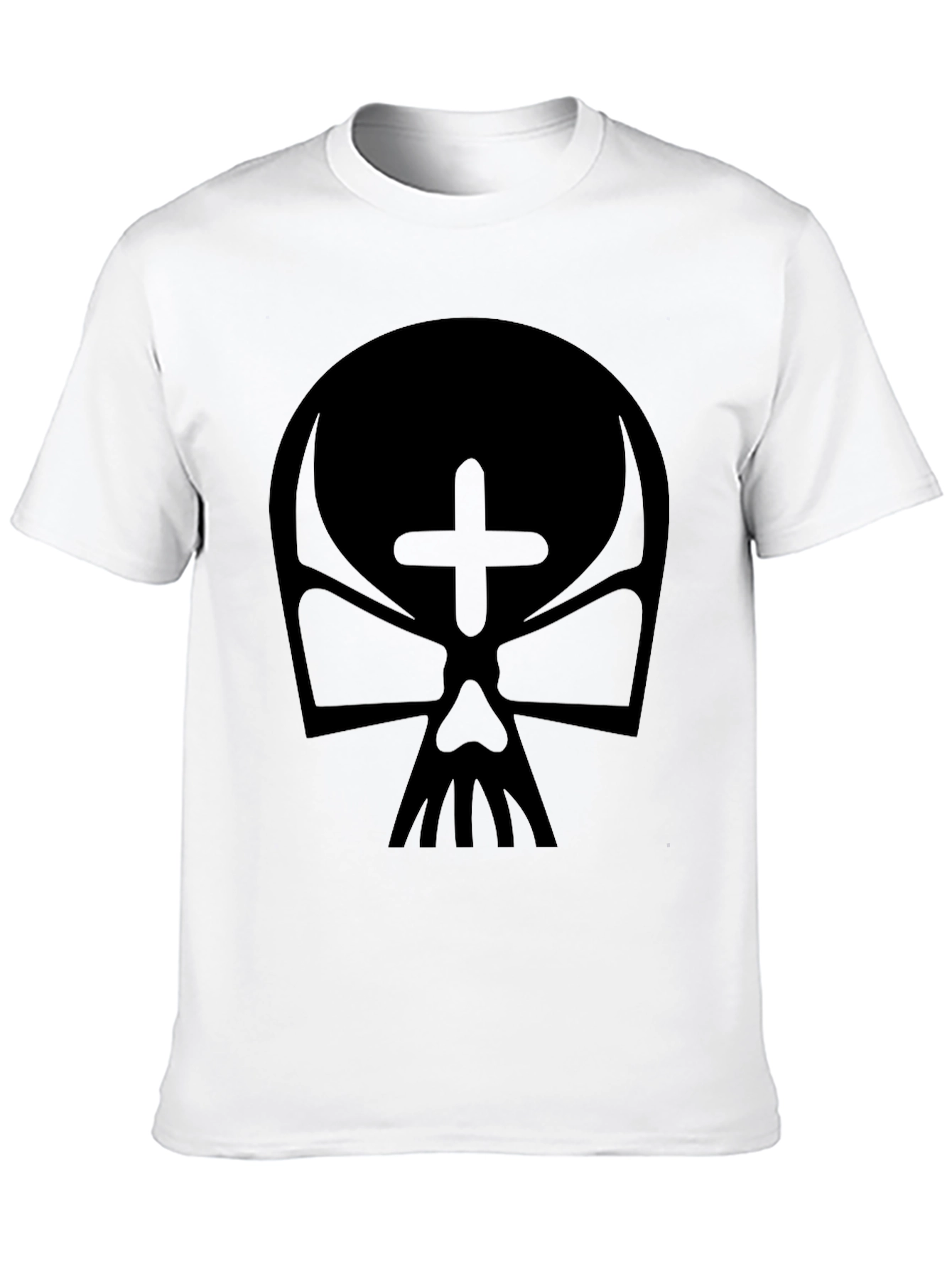 Skull Graphic Black T-Shirt - Edgy Style