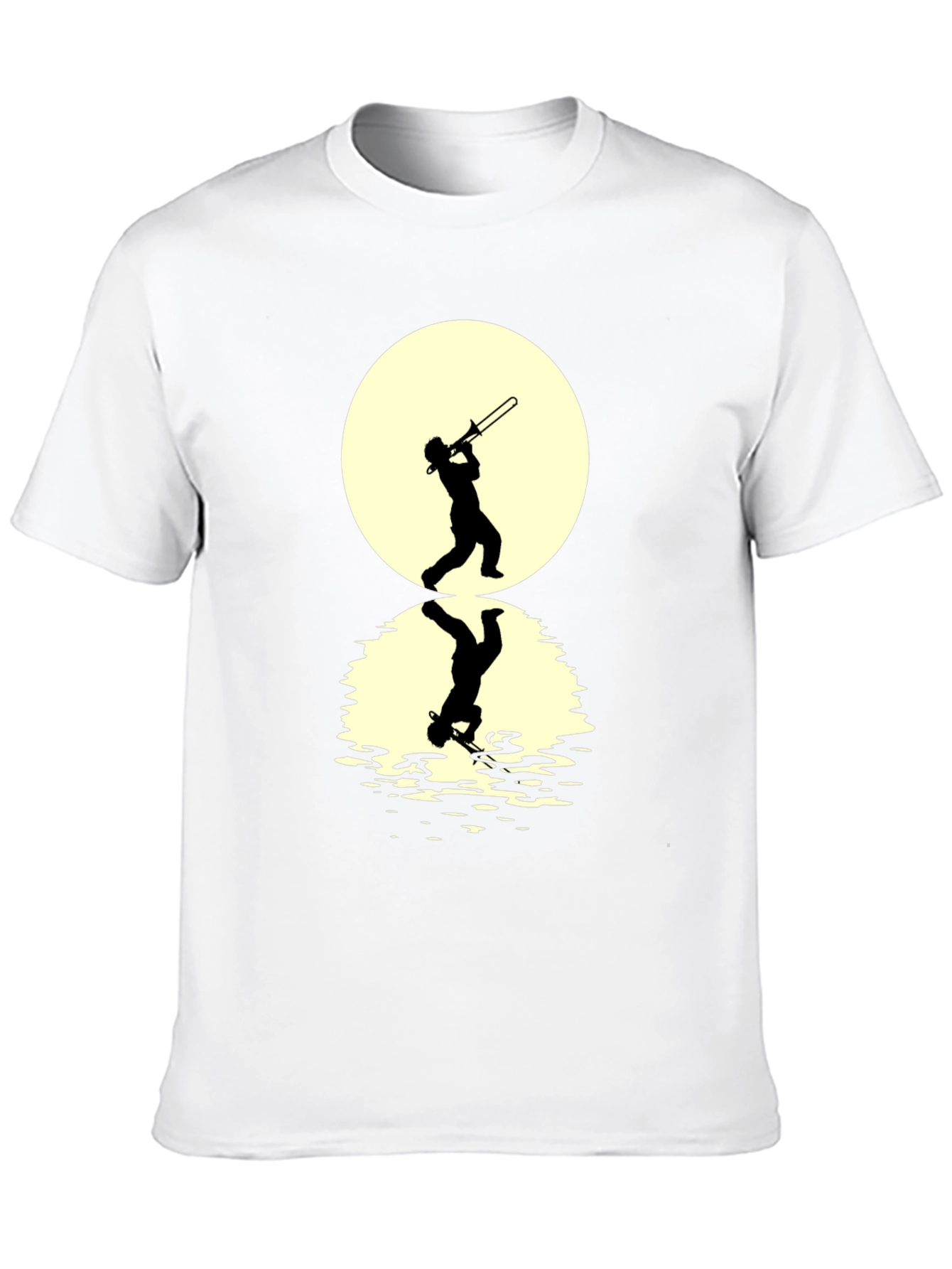 Trombone Player Reflection Graphic Tee