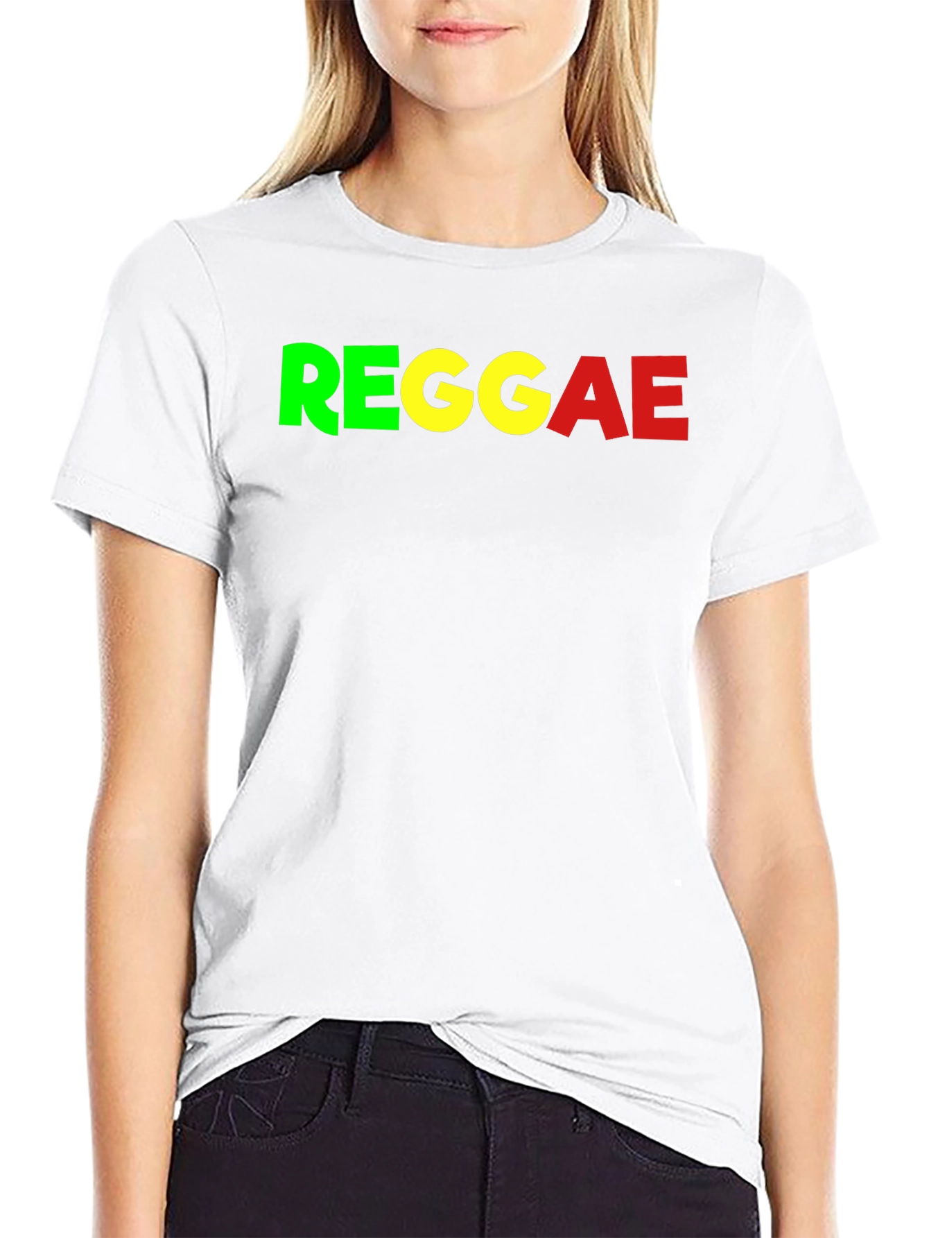 Reggae Graphic Tee - Black Cotton T-Shirt