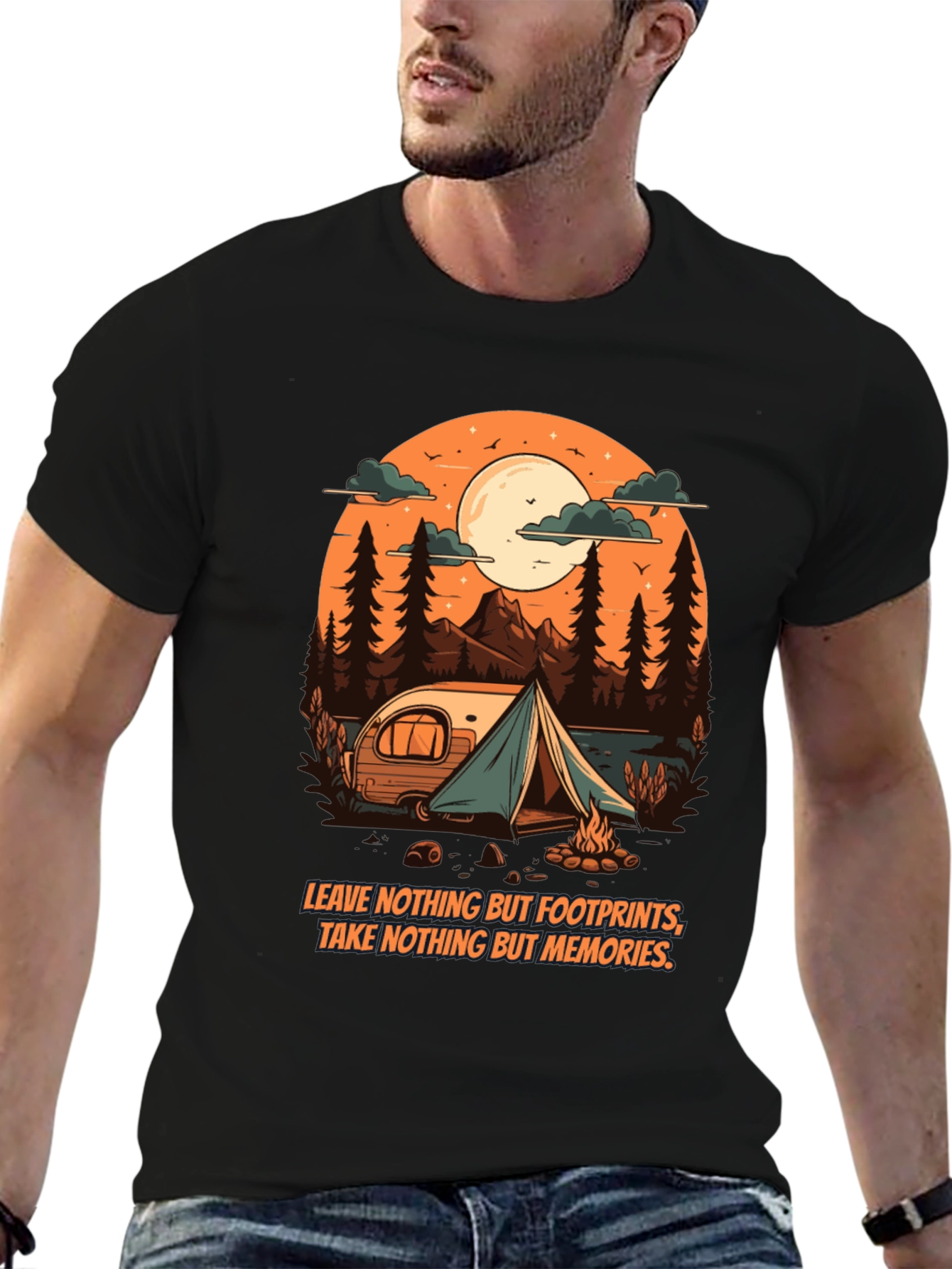 Camping Adventure Graphic Tee - Nature Lovers Shirt
