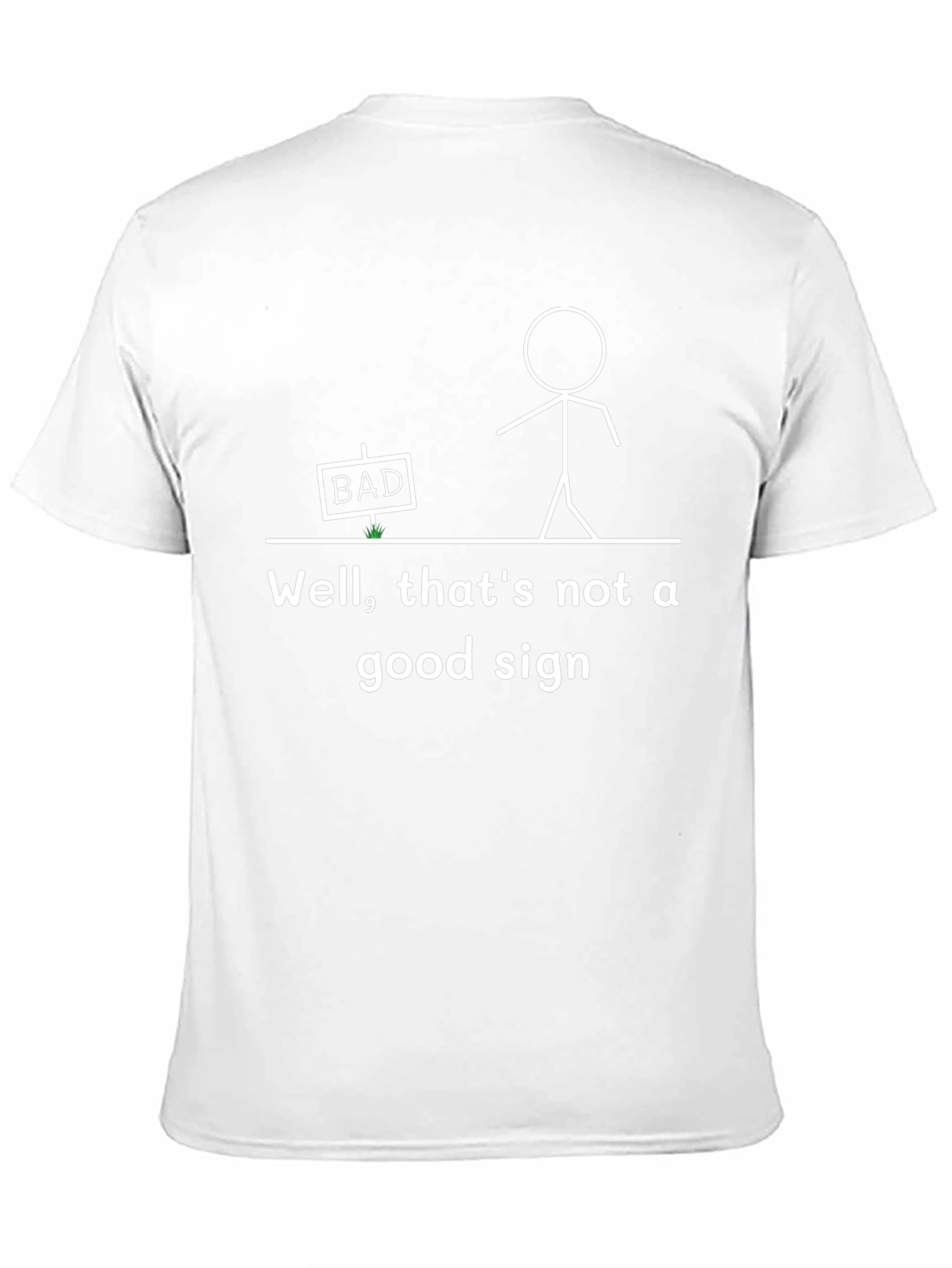 Funny Bad Sign Graphic Tee - Mens