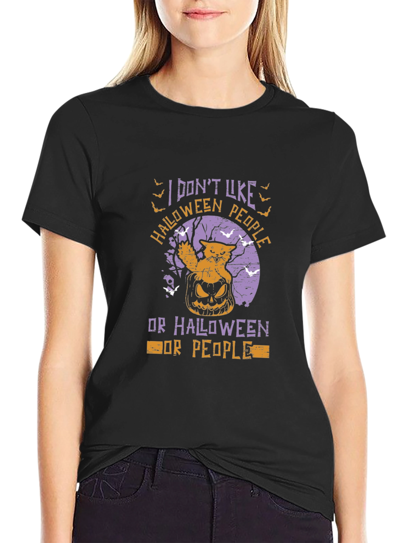 I Dont Like Halloween People T-Shirt