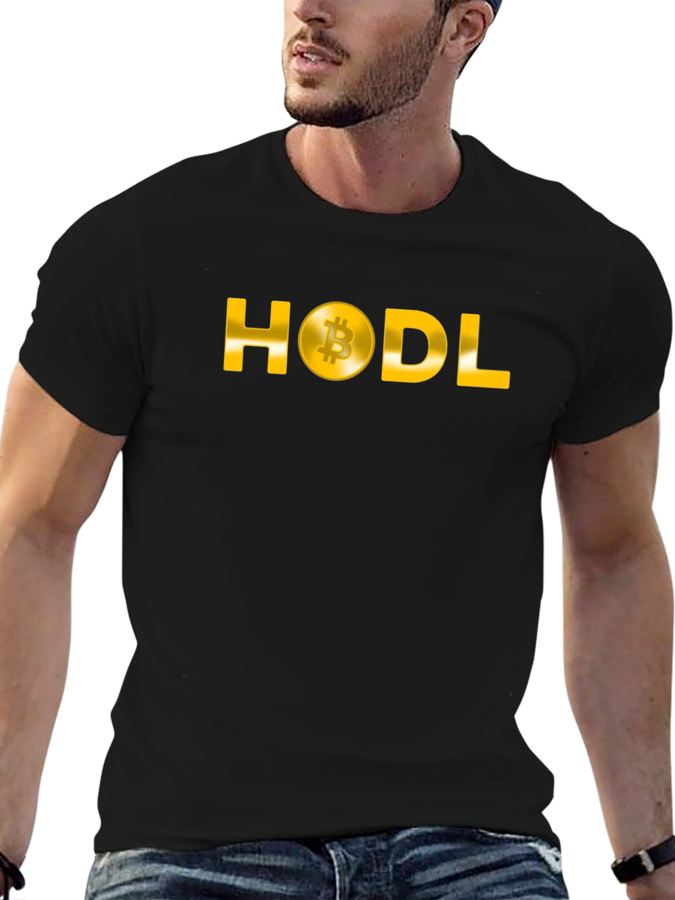HODL Bitcoin Crypto Black T-Shirt