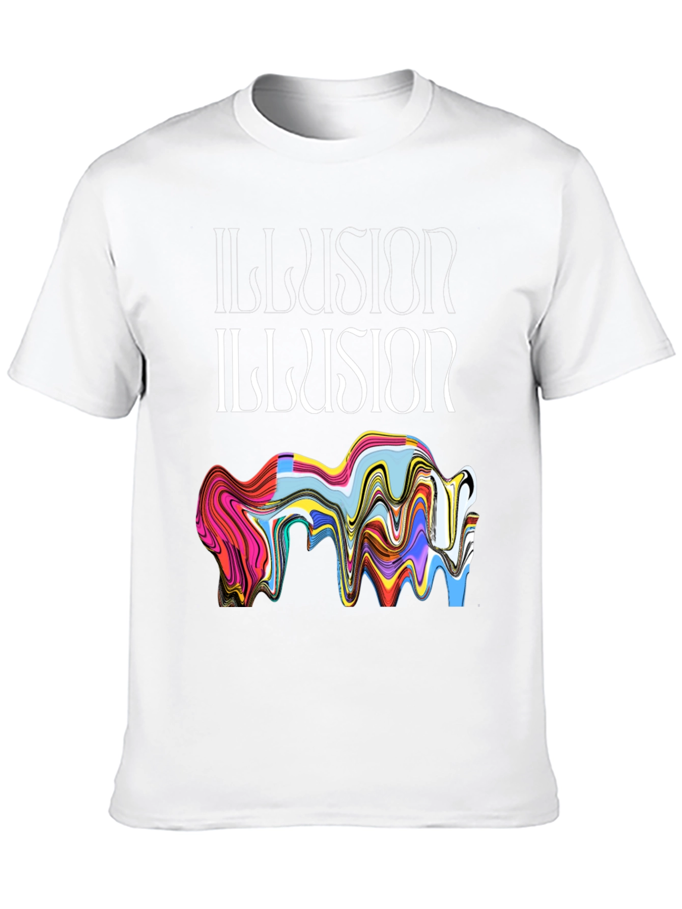 Illusion Graphic Tee - Abstract Art T-Shirt