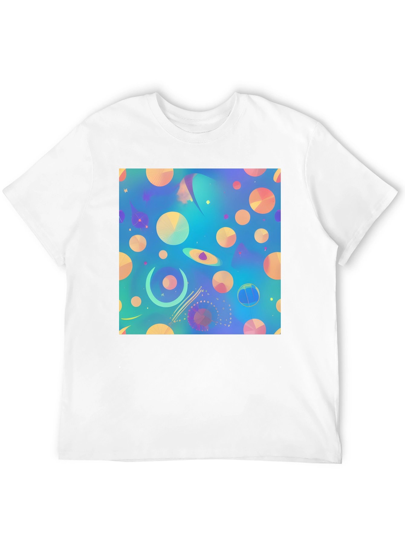 Abstract Universe Print T-Shirt