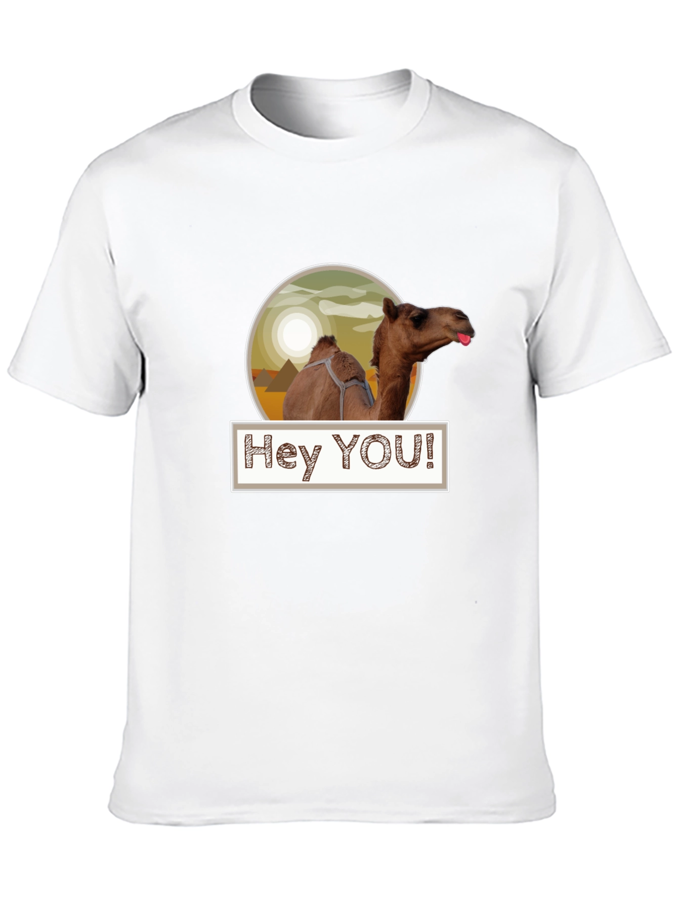 Hey YOU! Camel T-Shirt - Black
