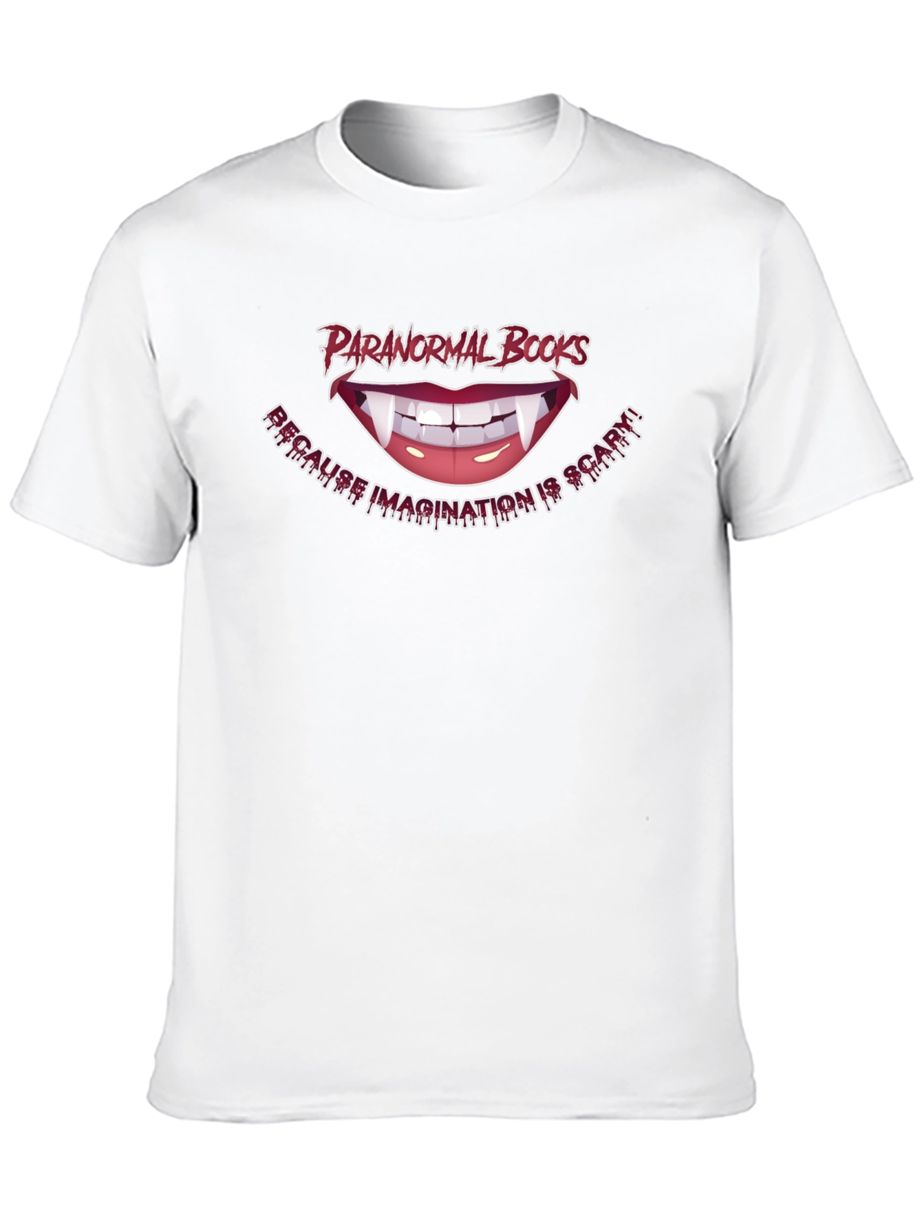 Paranormal Books T-Shirt - Imagination is Scary!