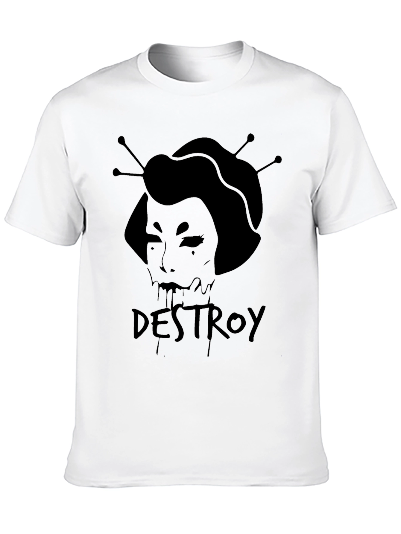 Destroy Geisha Graphic Black T-Shirt