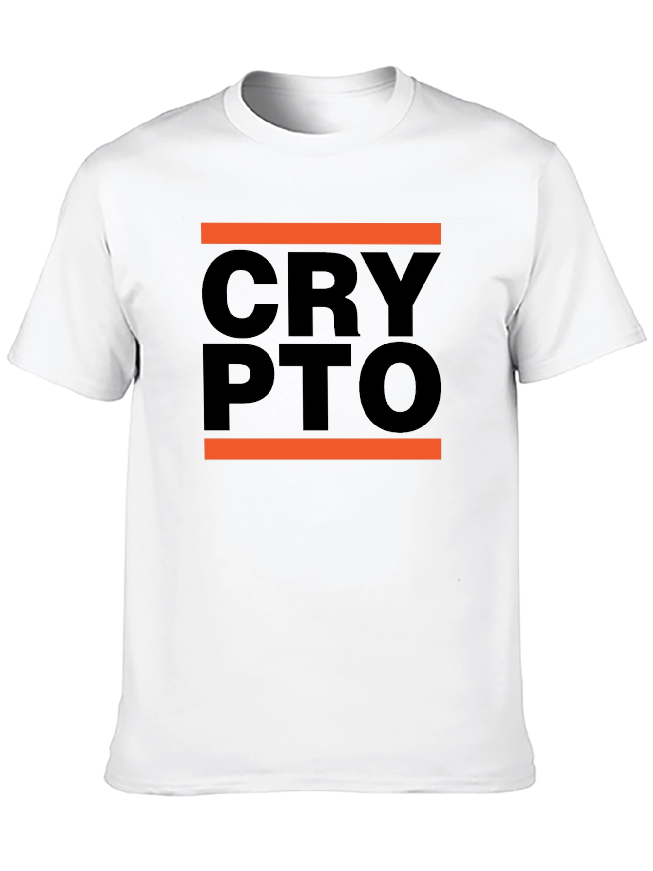 Crypto Tee - Modern Black Graphic T-Shirt