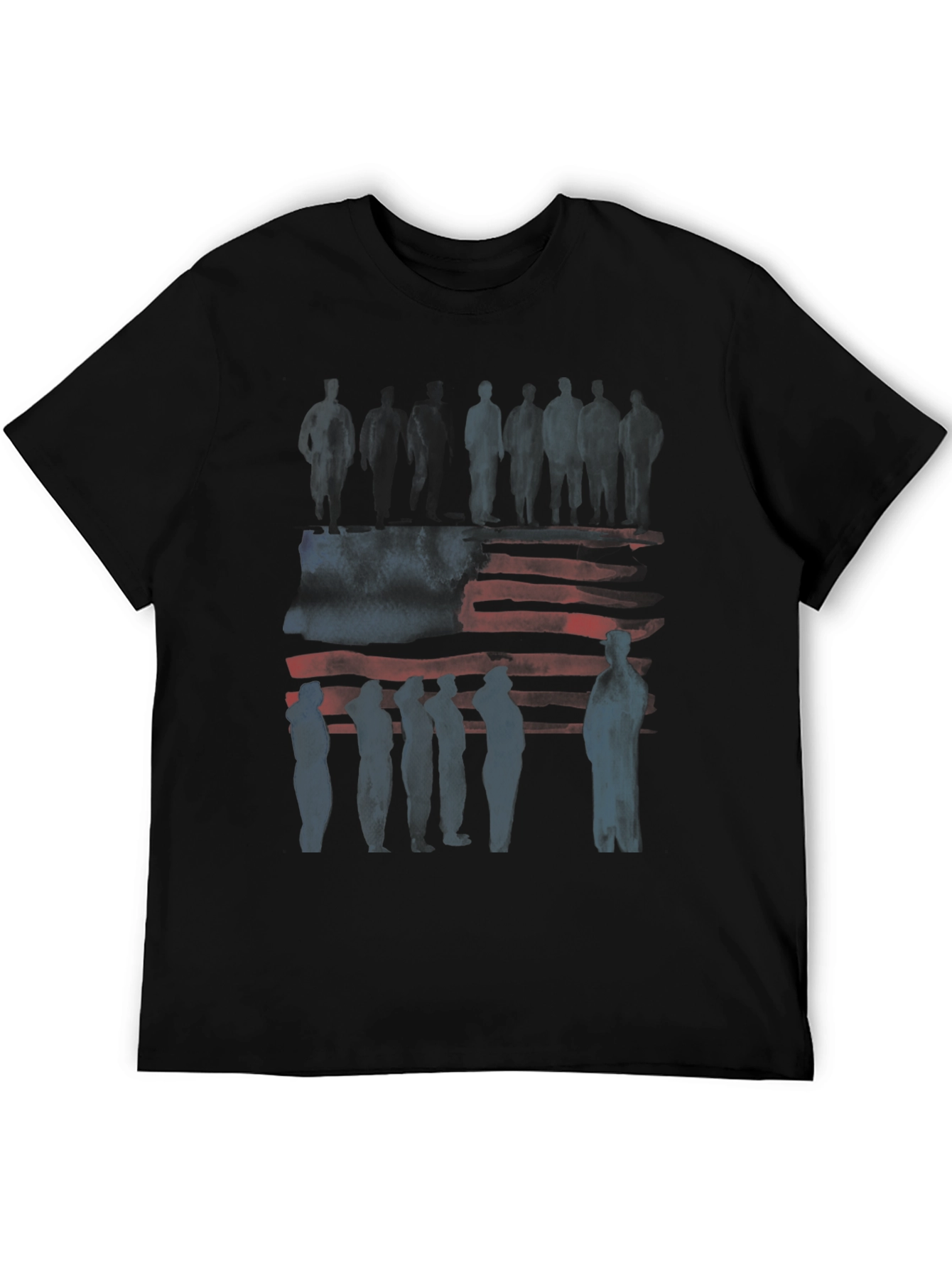 American Flag Silhouette Graphic Tee