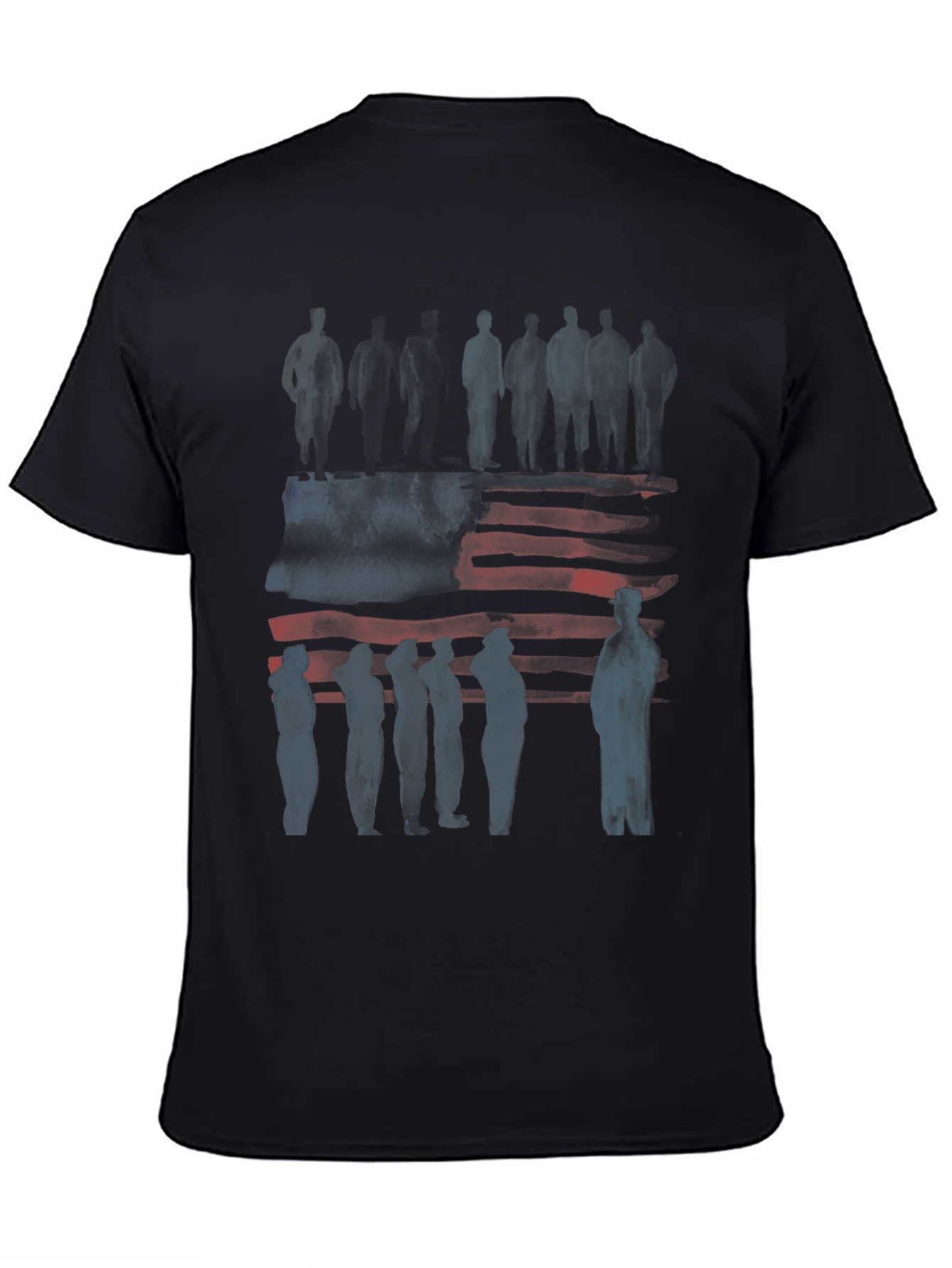 American Flag Silhouette Graphic Tee
