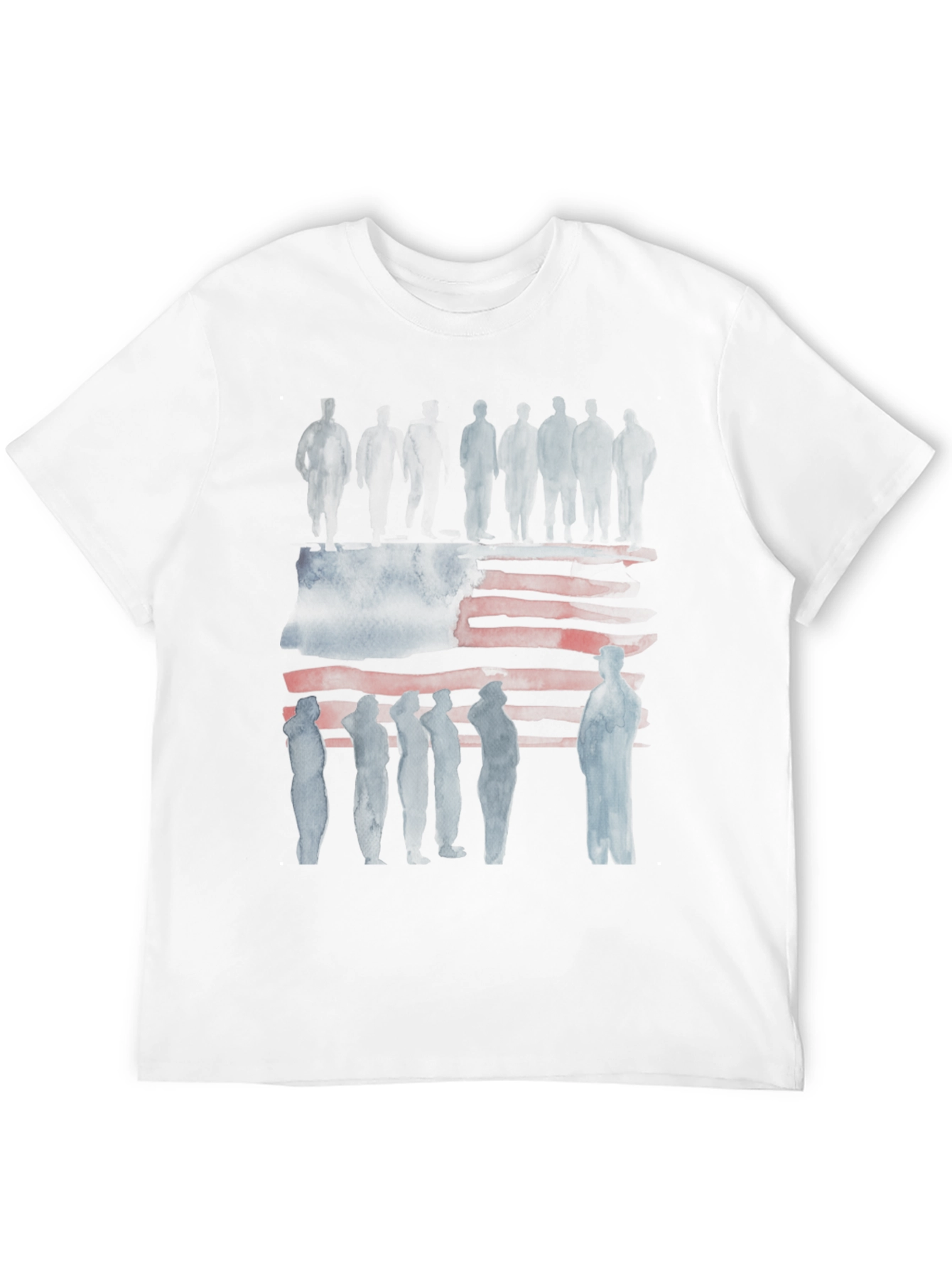 American Flag Silhouette Graphic Tee