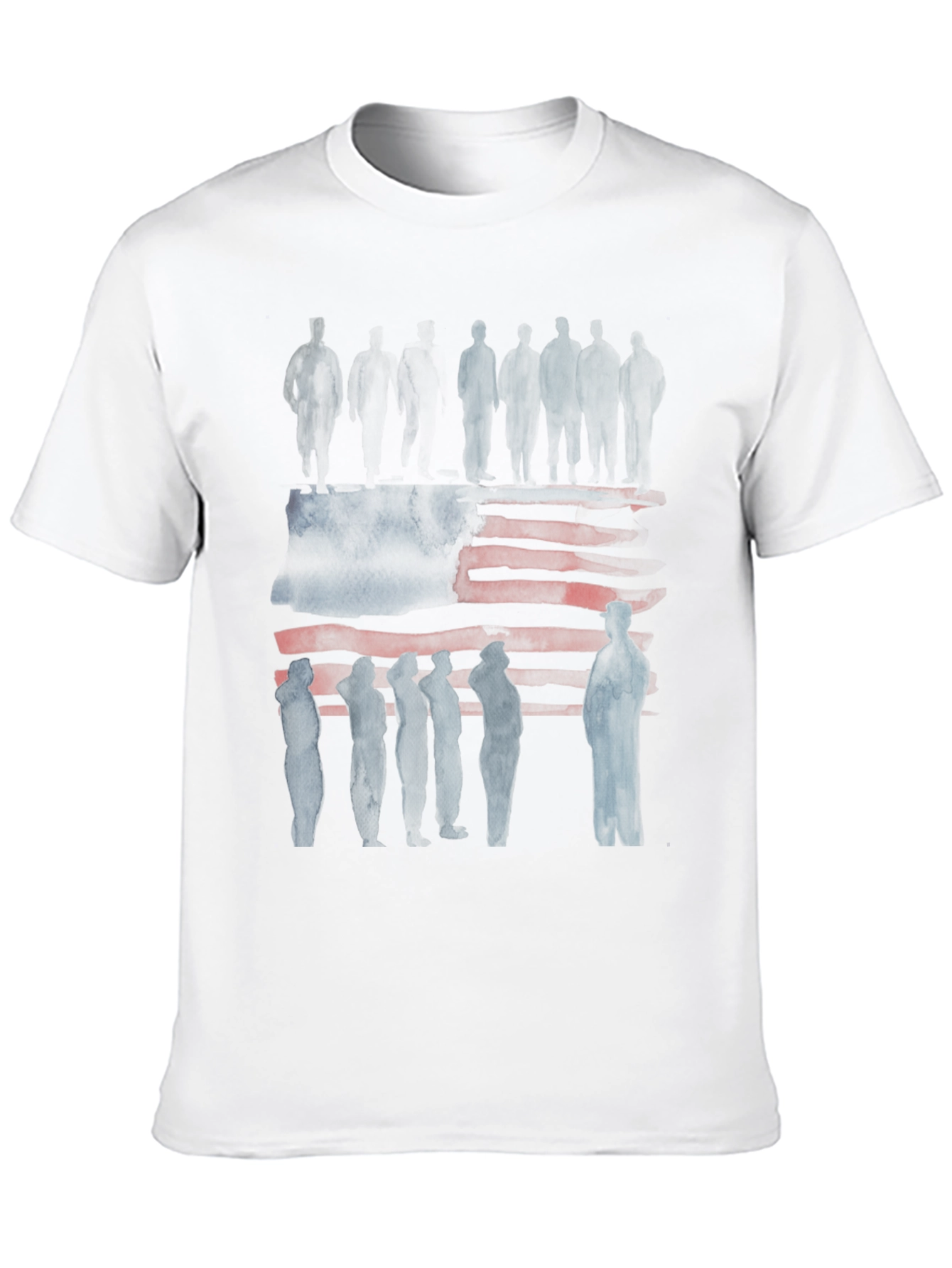 American Flag Silhouette Graphic Tee