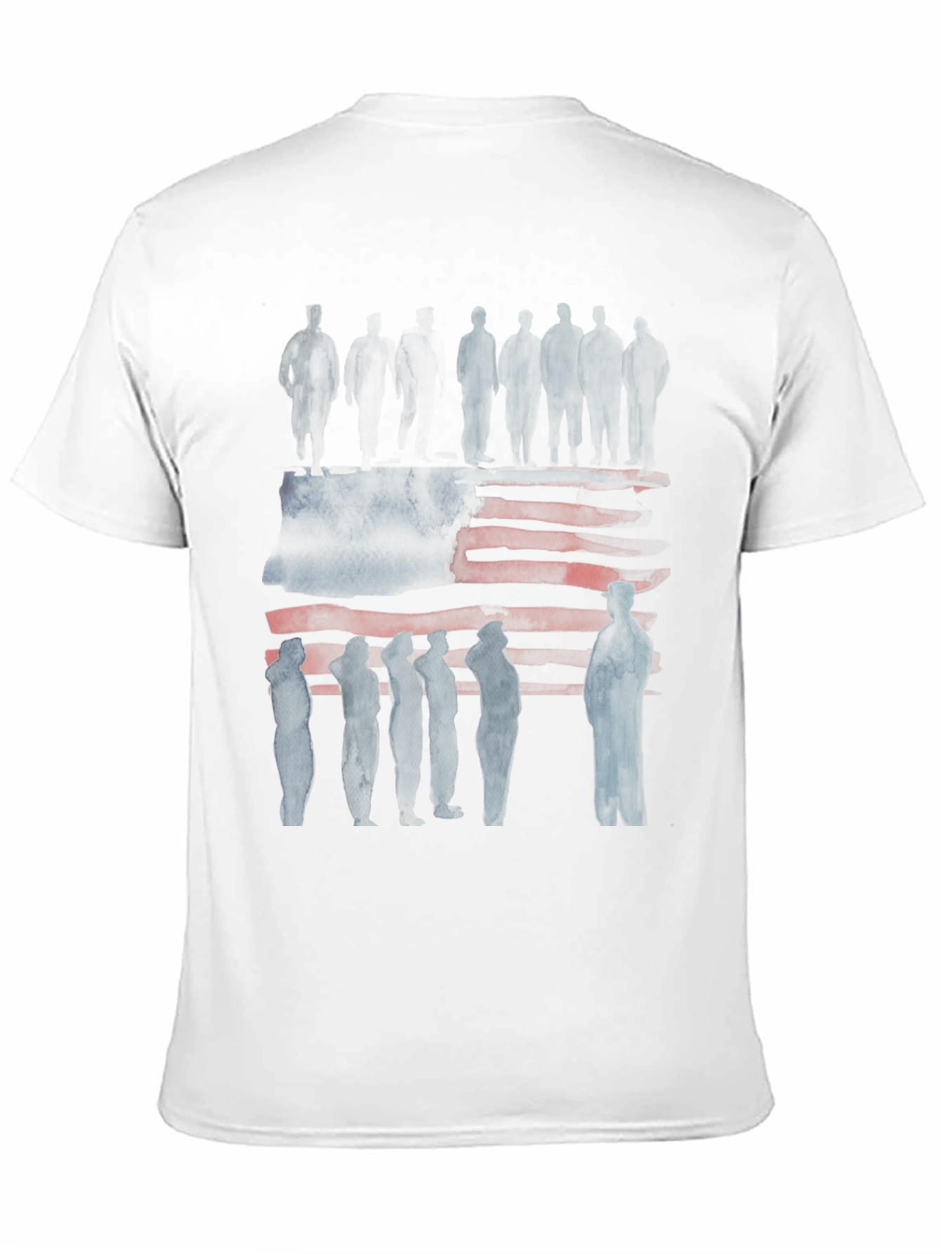 American Flag Silhouette Graphic Tee