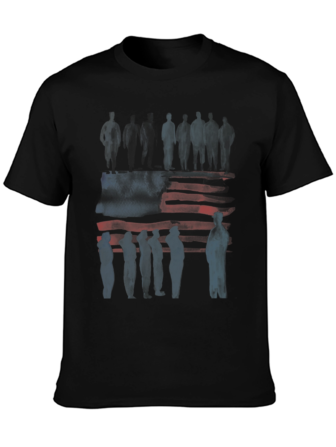 American Flag Silhouette Graphic Tee