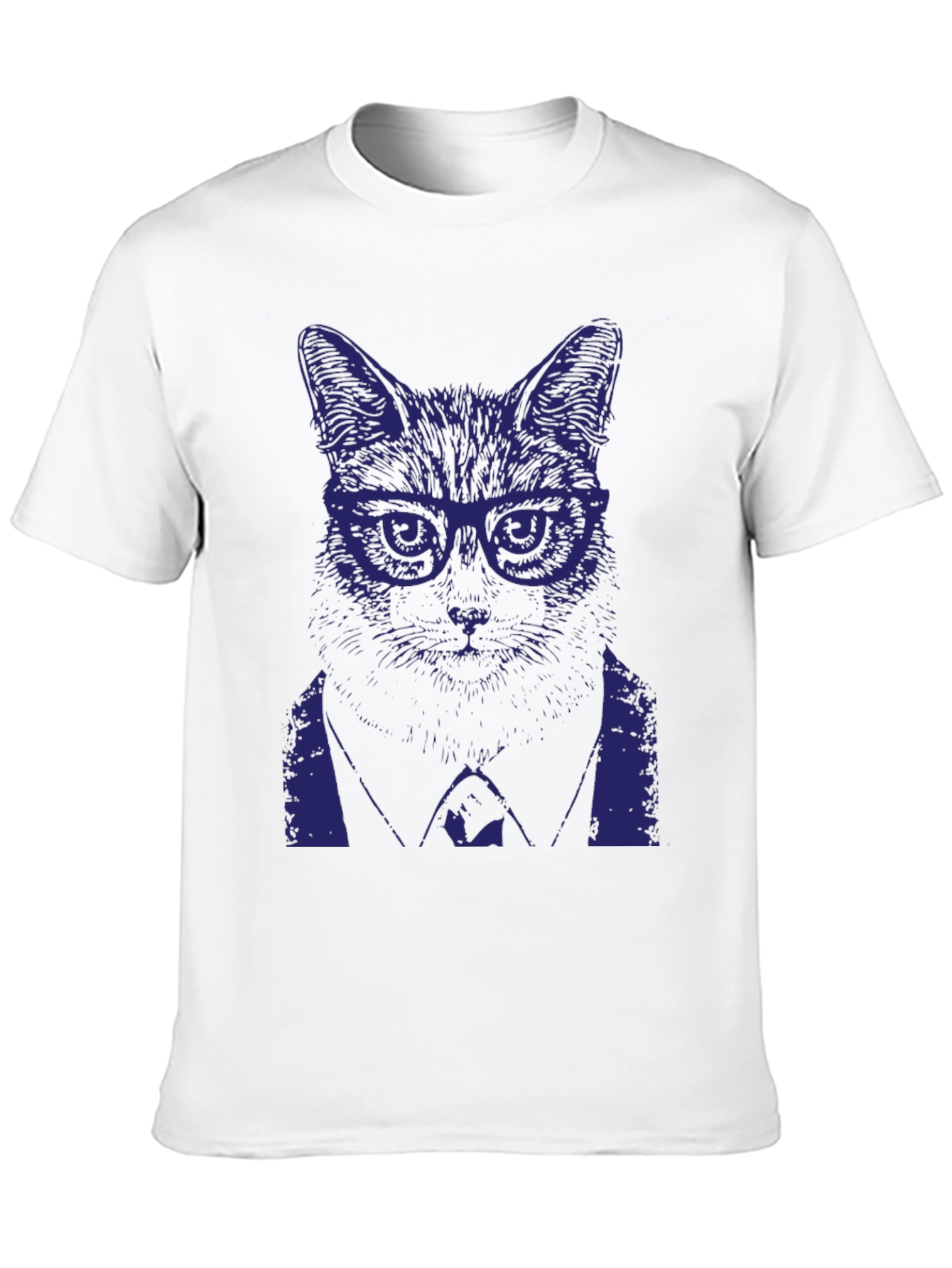 Cool Cat in Suit Graphic T-Shirt