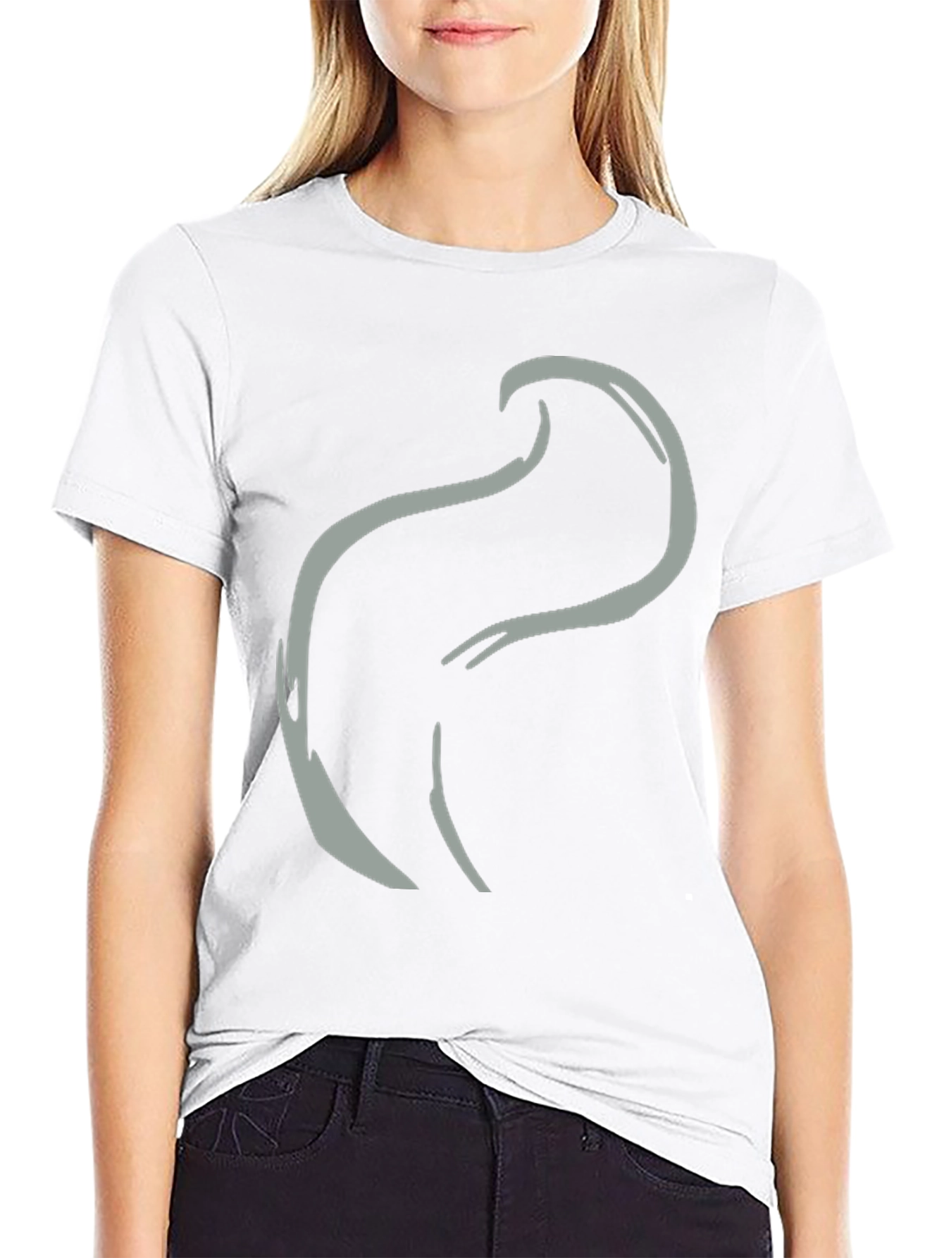 Abstract Wave Graphic Tee - Stylish Comfort