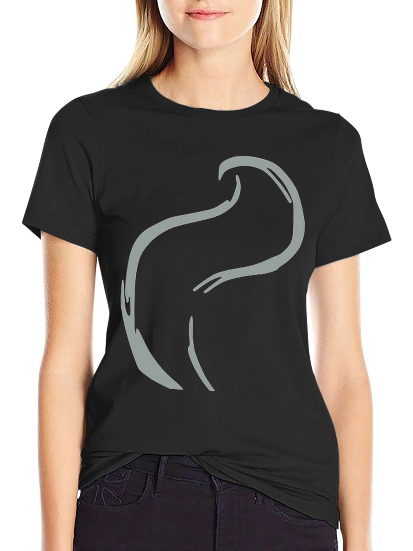 Abstract Wave Graphic Tee - Stylish Comfort