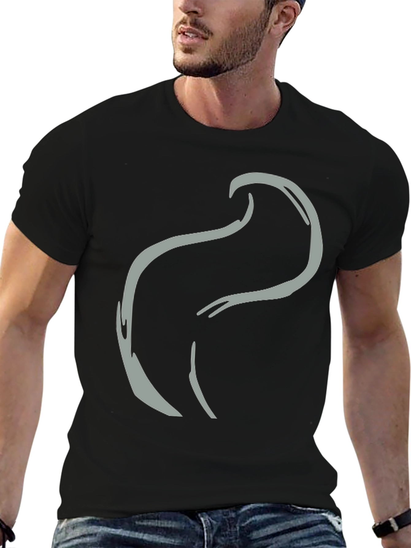 Abstract Wave Graphic Tee - Stylish Comfort