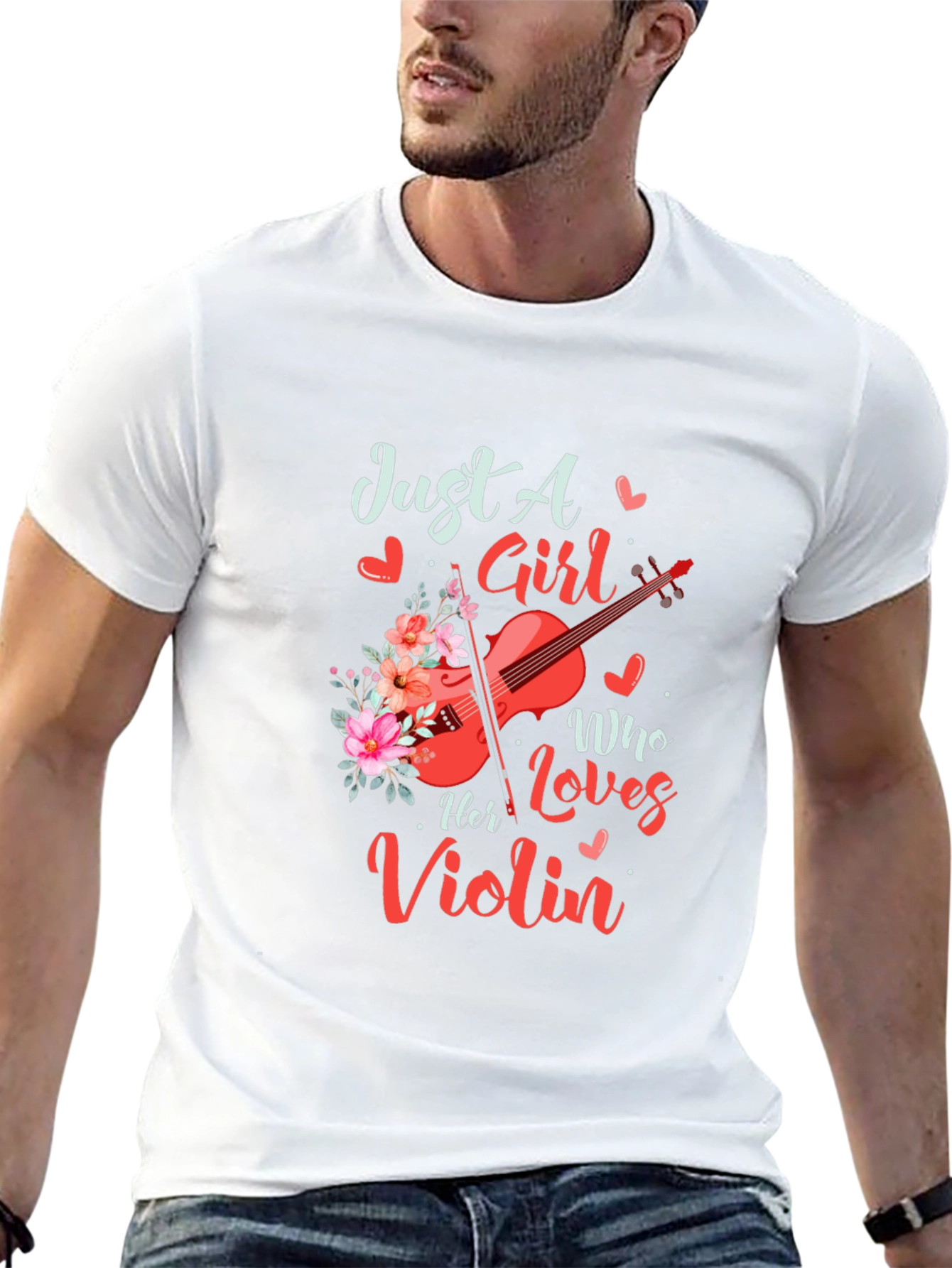 Just a Girl Who Loves Her Violin T-Shirt