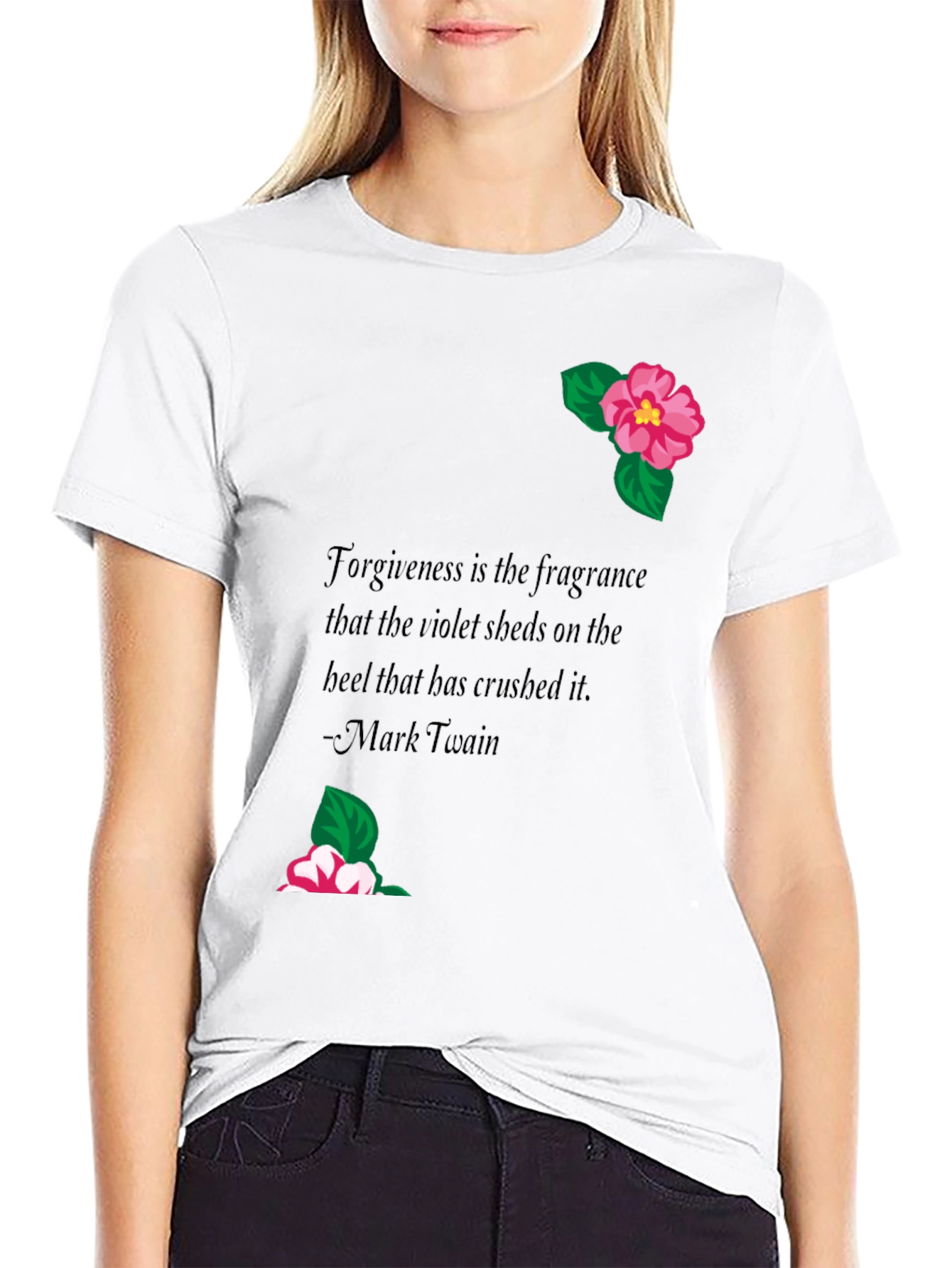 Floral Quote Graphic Tee
