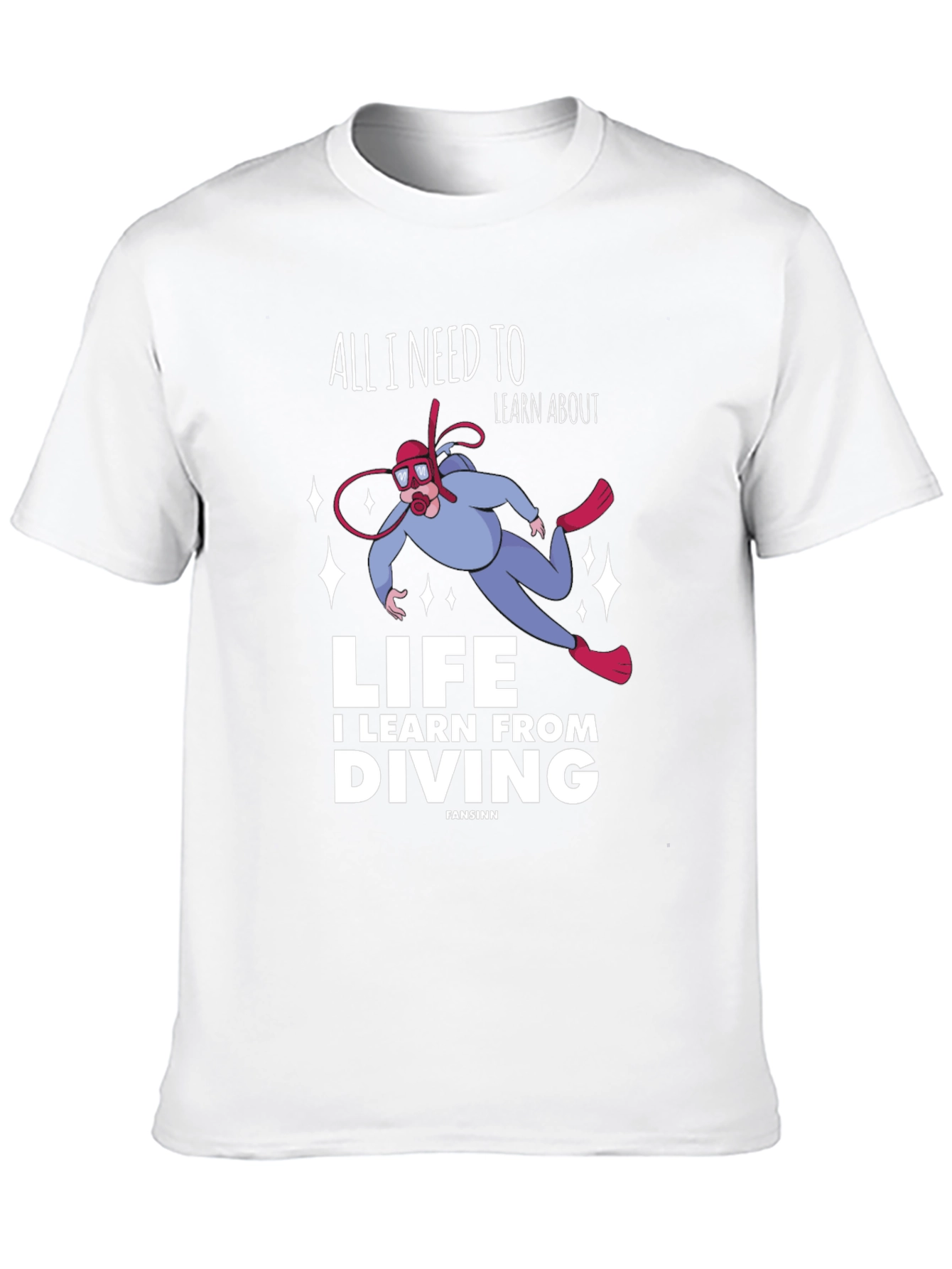 Diving Life Graphic T-Shirt - Unisex Black Tee