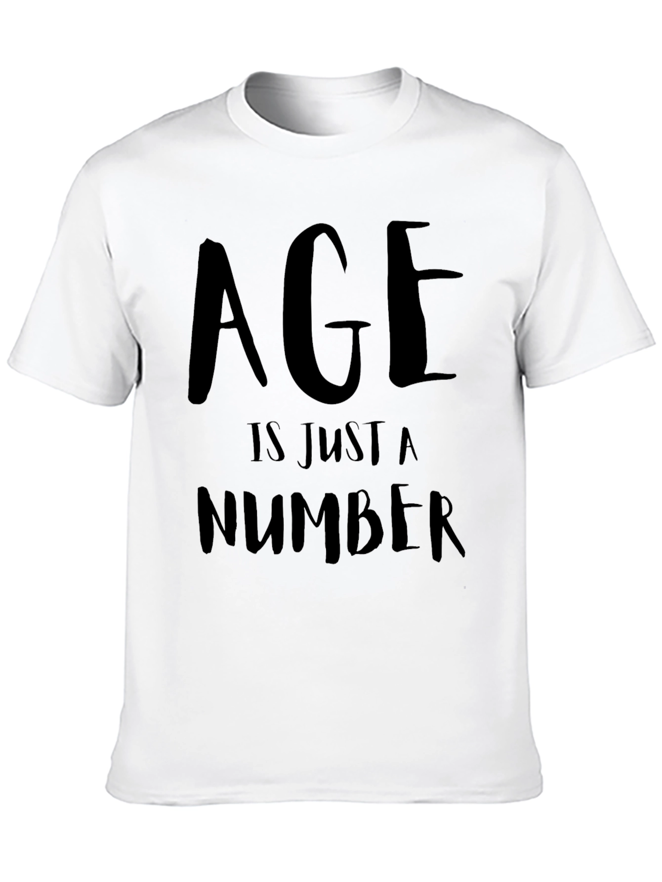 Age Is Just a Number Black Graphic Tee
