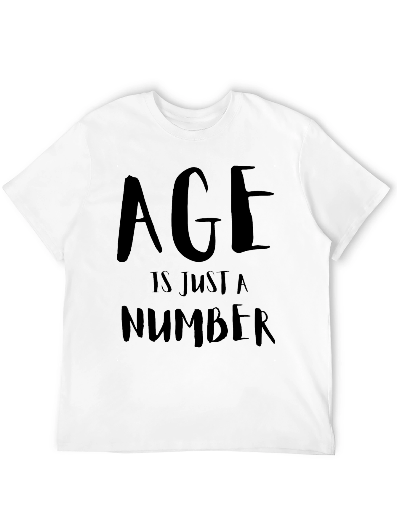 Age Is Just a Number Black Graphic Tee