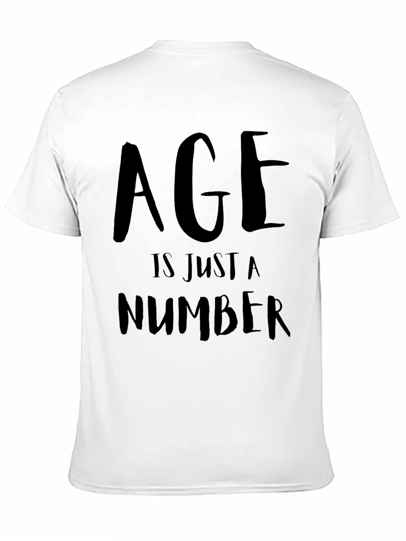 Age Is Just a Number Black Graphic Tee