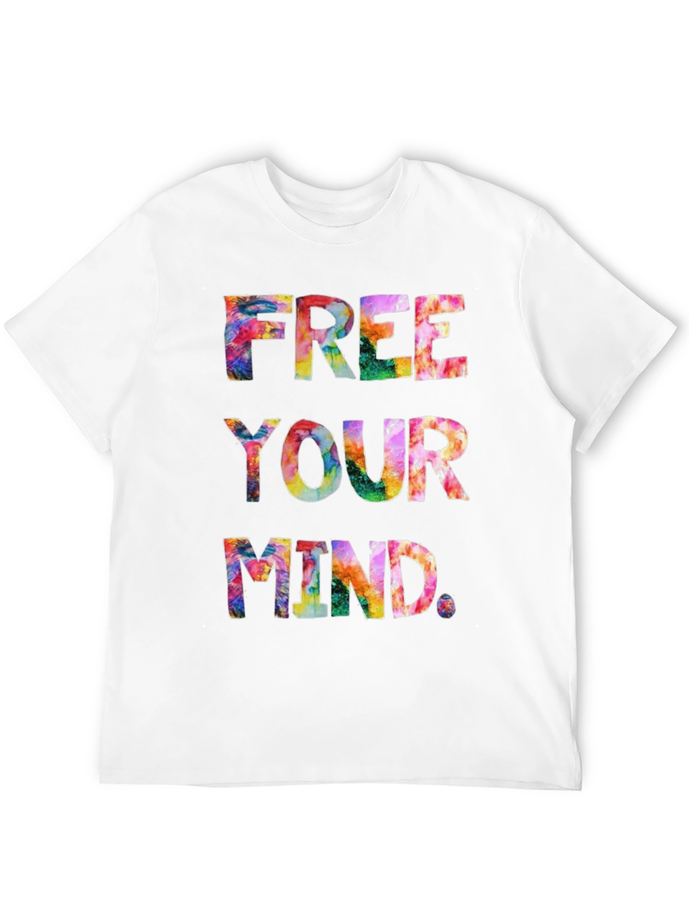 Free Your Mind Tie-Dye Graphic T-Shirt