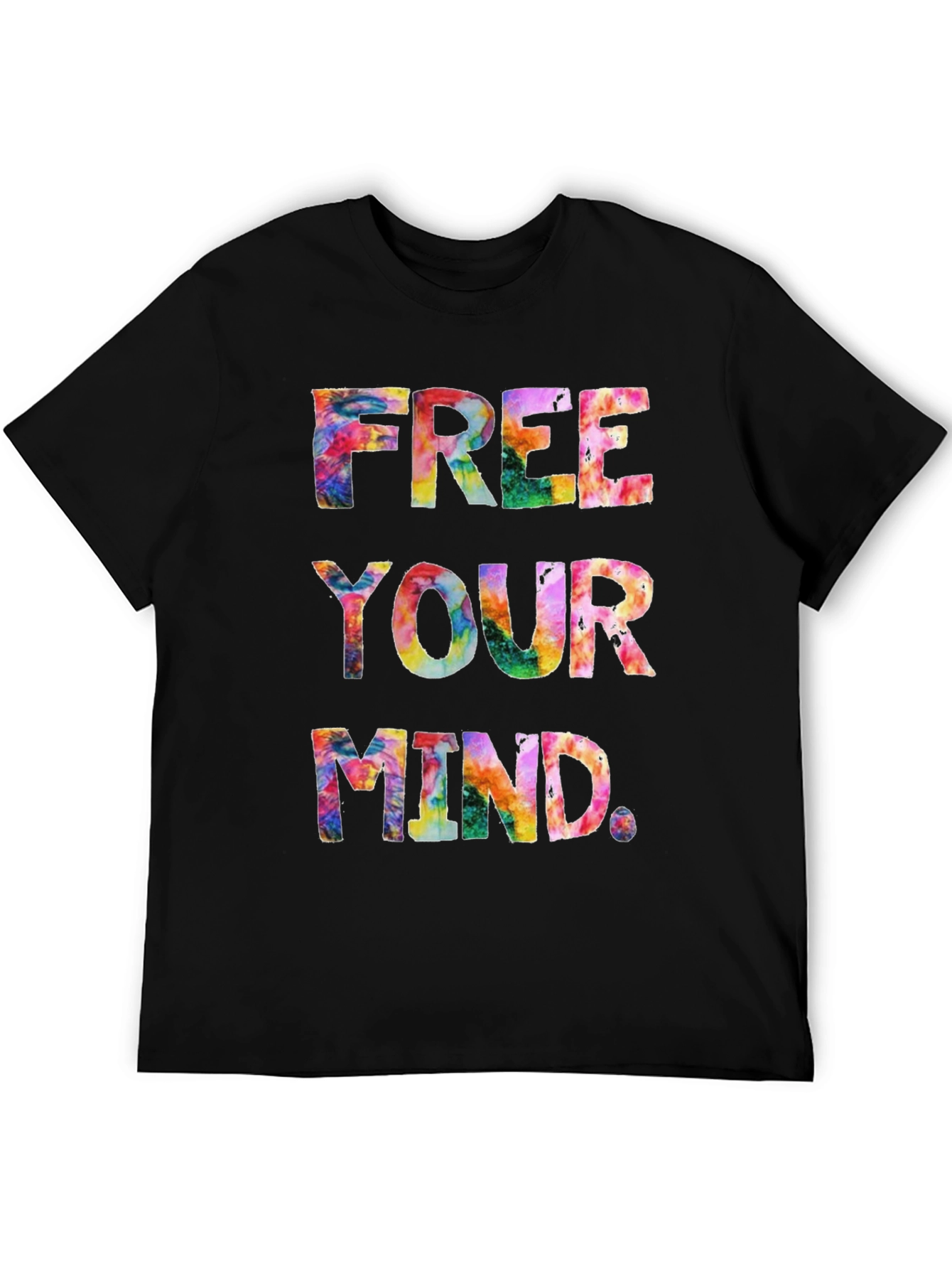 Free Your Mind Tie-Dye Graphic T-Shirt