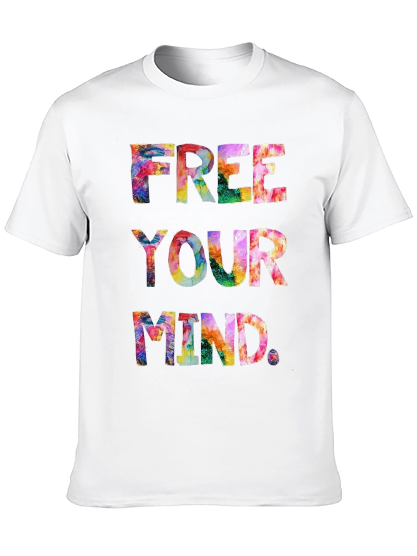 Free Your Mind Tie-Dye Graphic T-Shirt