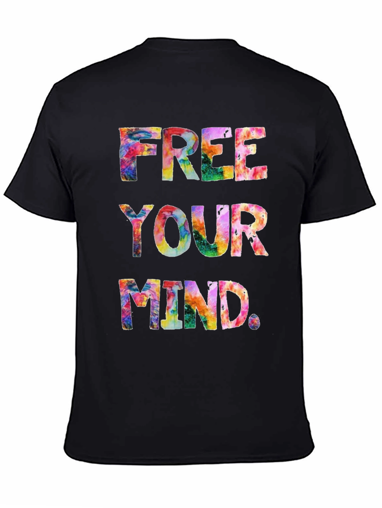 Free Your Mind Tie-Dye Graphic T-Shirt