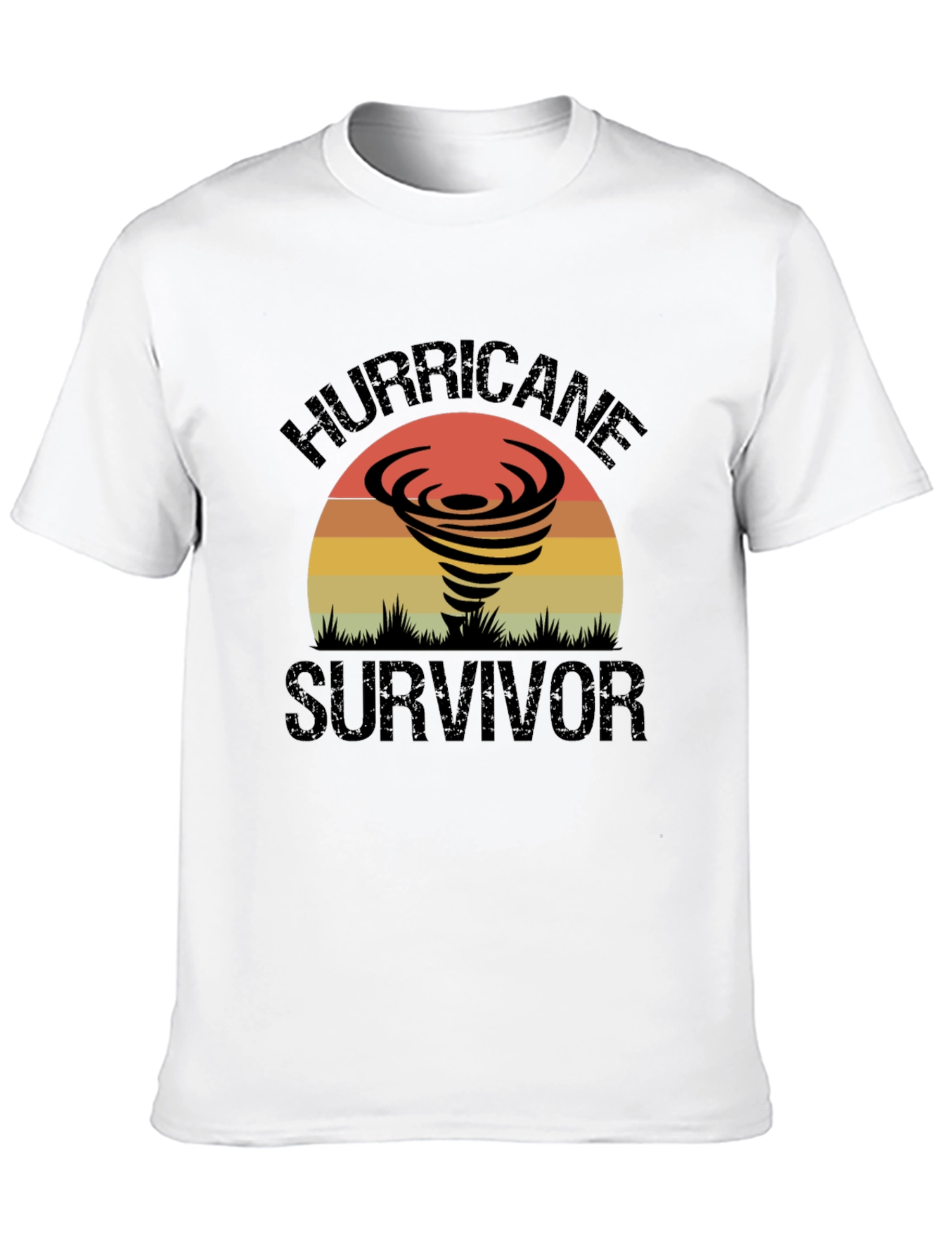 Hurricane Survivor Graphic Tee - Retro Design
