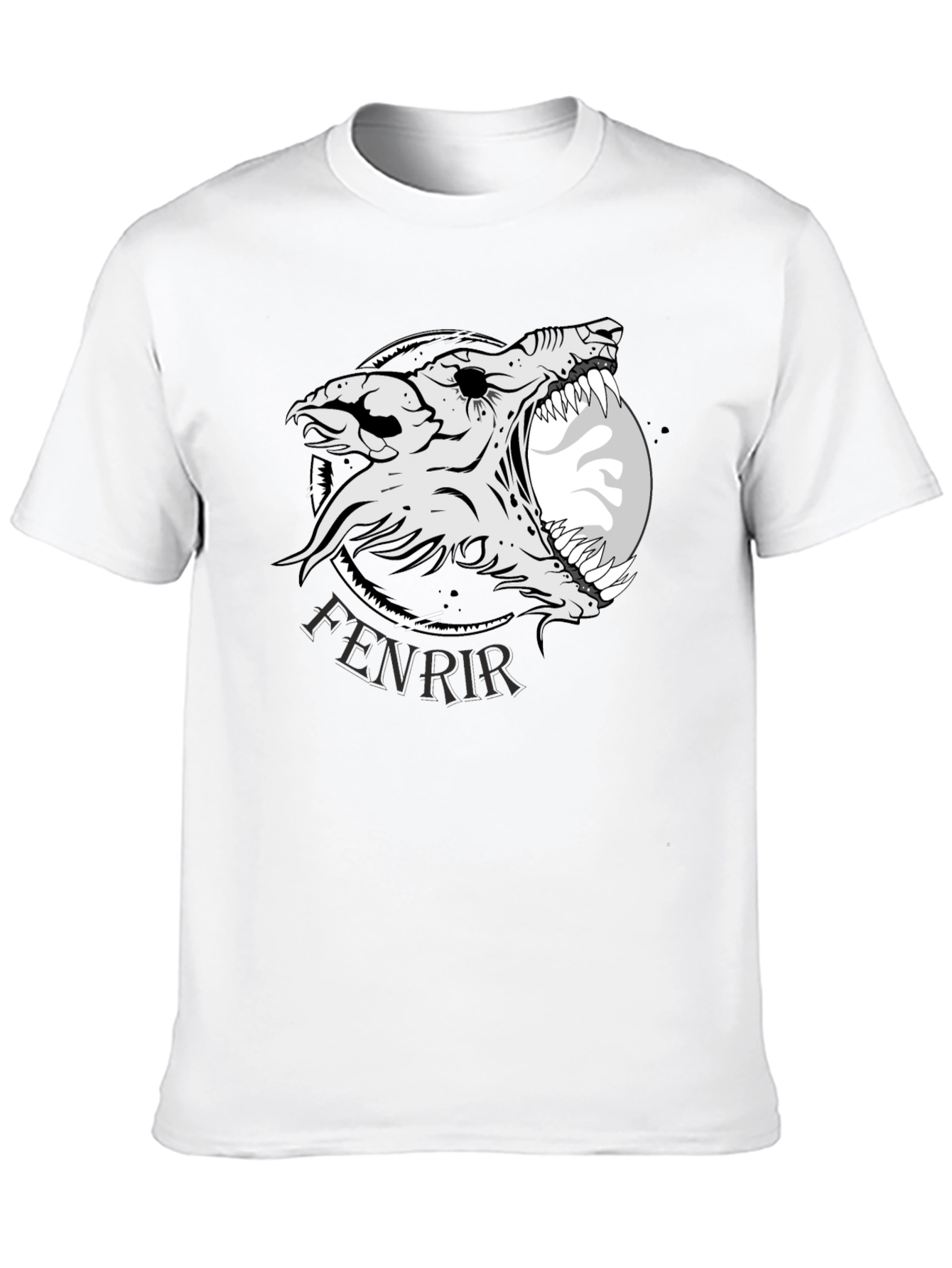 Fenrir Wolf Graphic T-Shirt - Norse Mythology Tee
