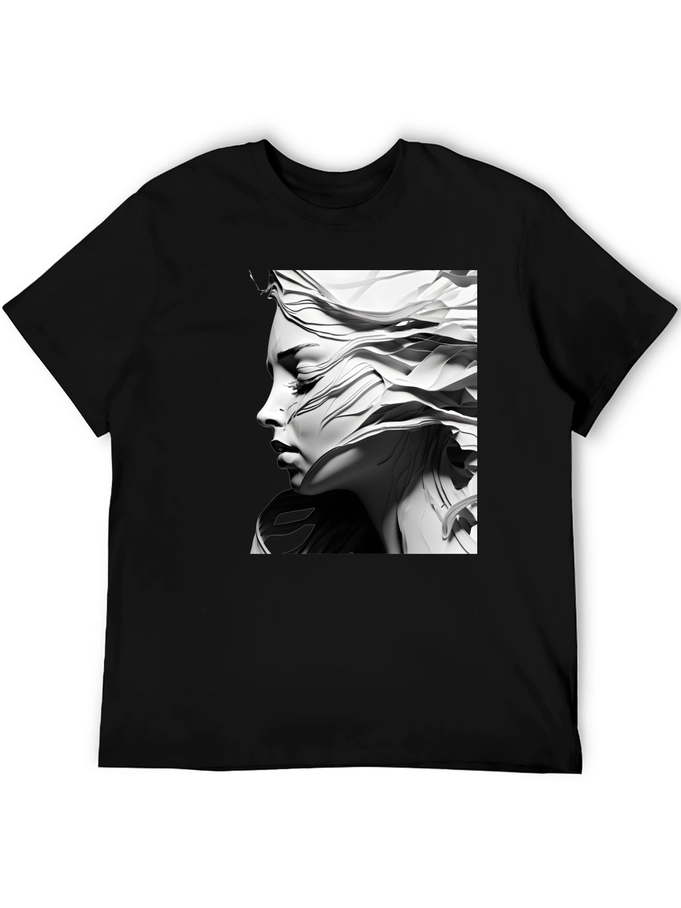 Abstract Woman Graphic Tee - Modern Art T-Shirt