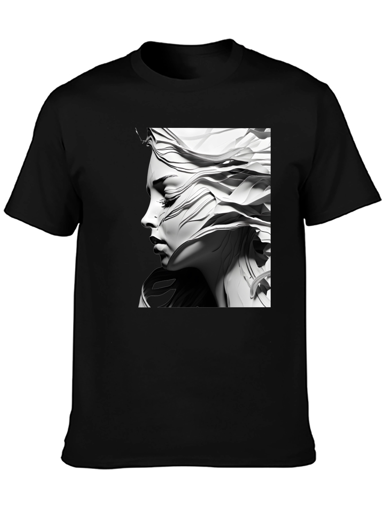 Abstract Woman Graphic Tee - Modern Art T-Shirt