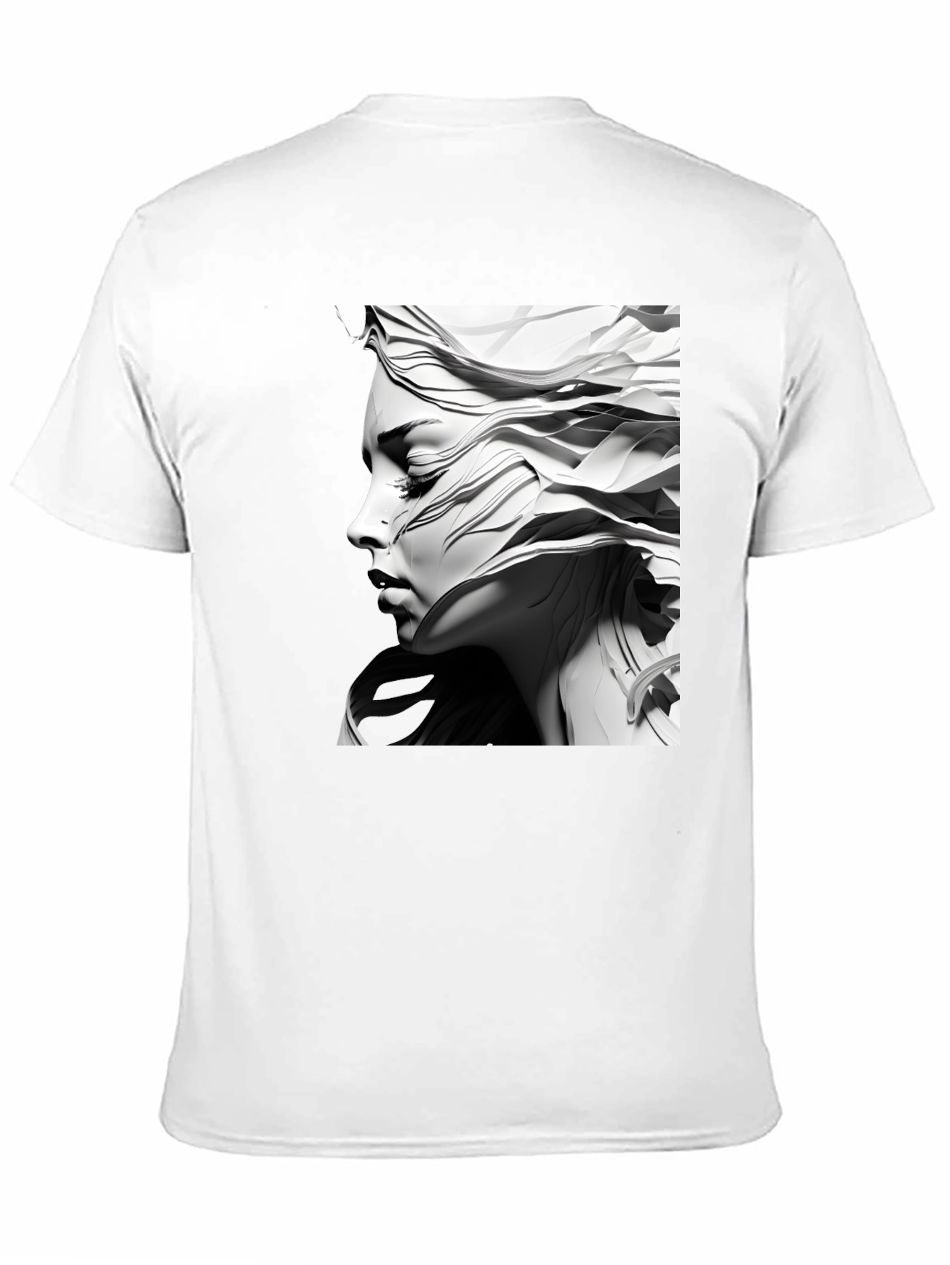 Abstract Woman Graphic Tee - Modern Art T-Shirt