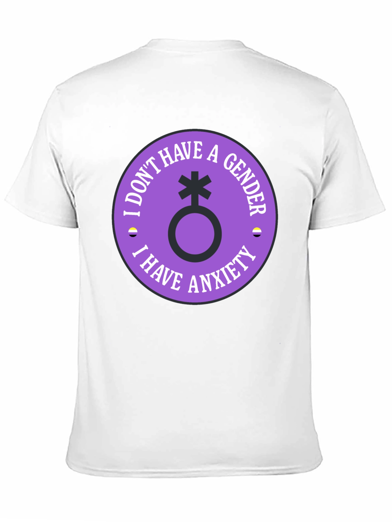 Nonbinary Anxiety T-Shirt - Genderless Comfortable